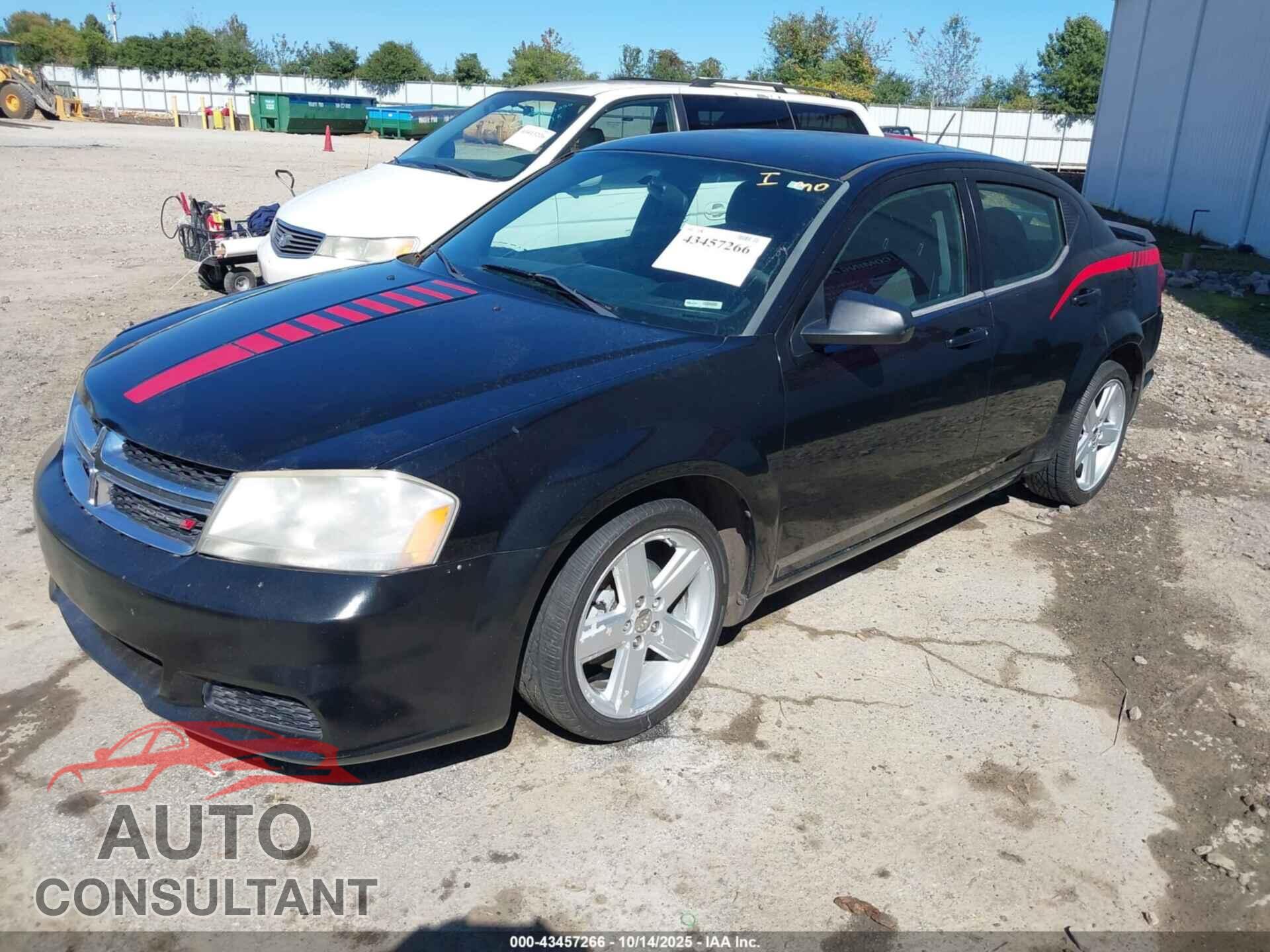 DODGE AVENGER 2013 - 1C3CDZAB7DN662144