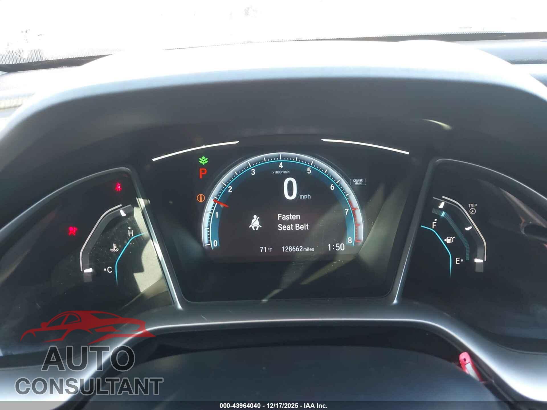HONDA CIVIC 2017 - 2HGFC2F73HH558760