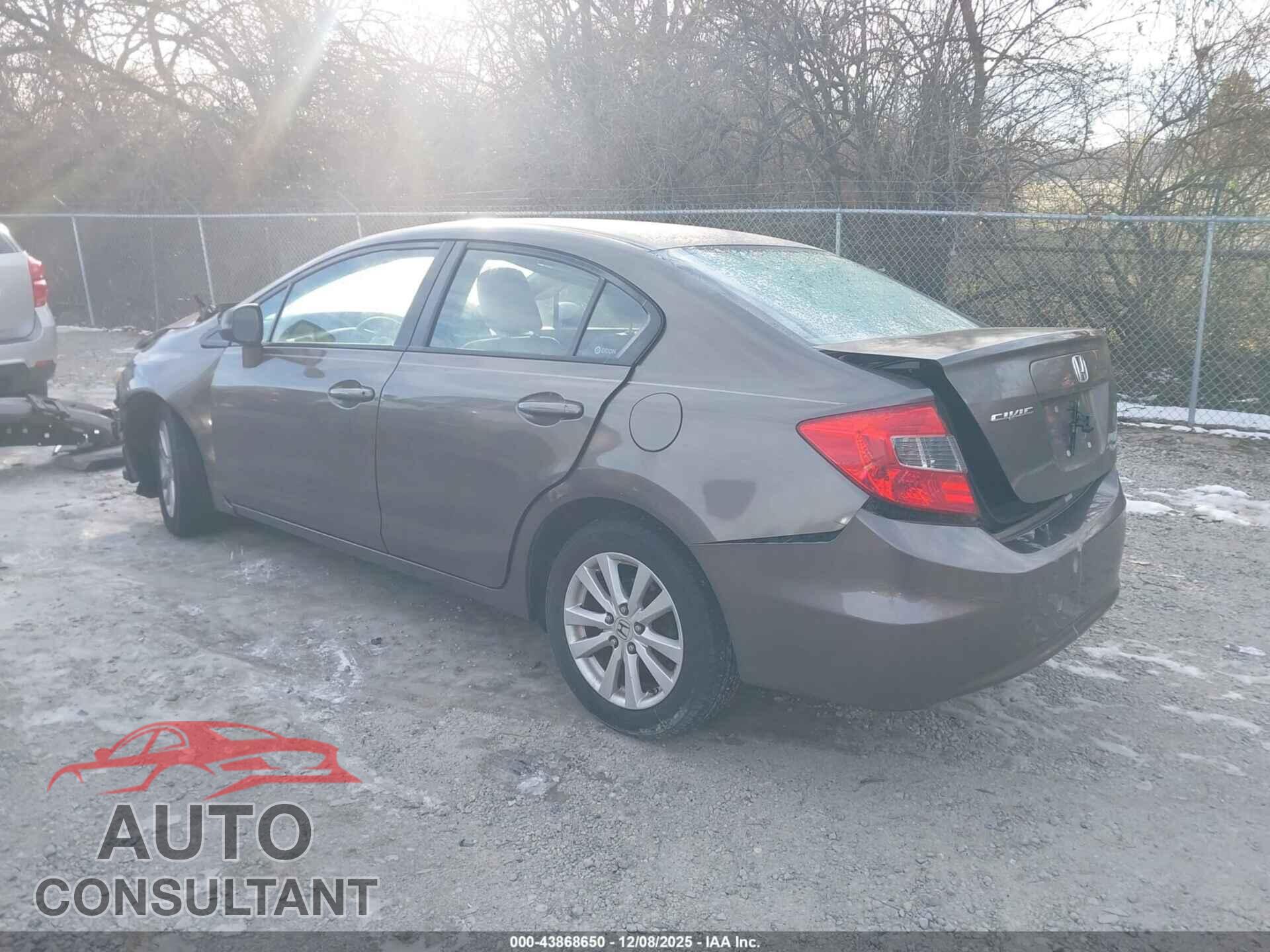 HONDA CIVIC 2012 - 2HGFB2F84CH511774