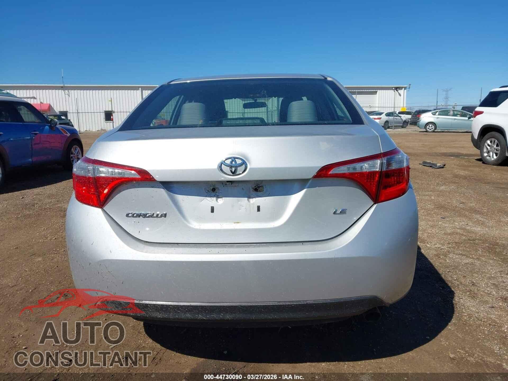 TOYOTA COROLLA 2016 - 5YFBURHE3GP445009