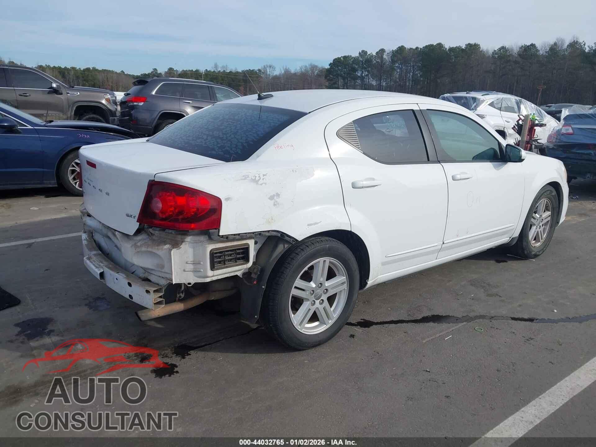 DODGE AVENGER 2013 - 1C3CDZCB3DN663045