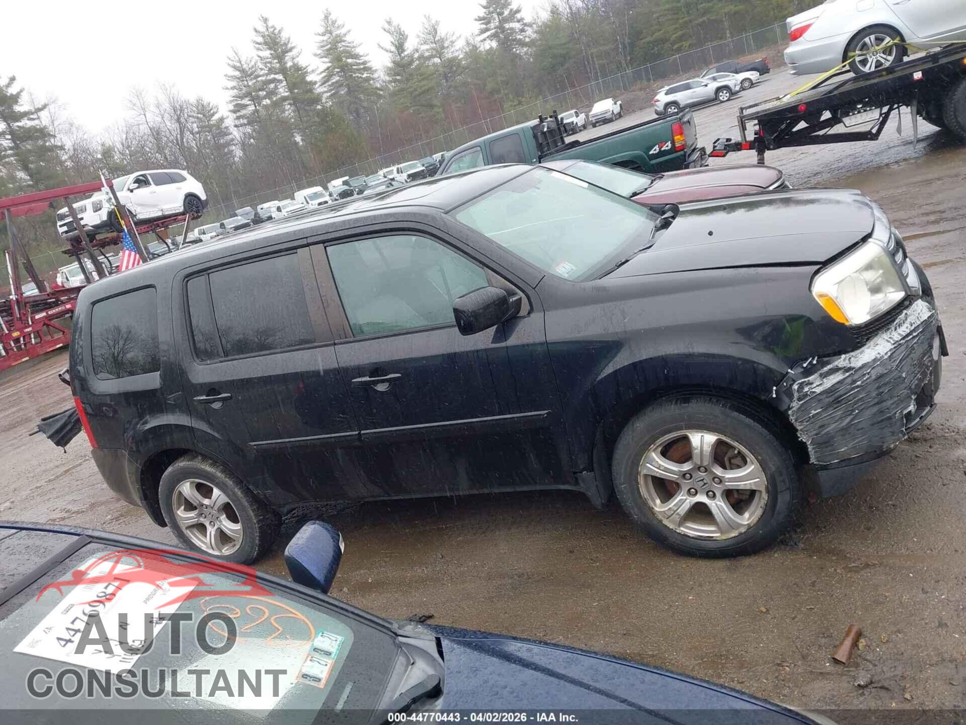 HONDA PILOT 2013 - 5FNYF4H5XDB042109