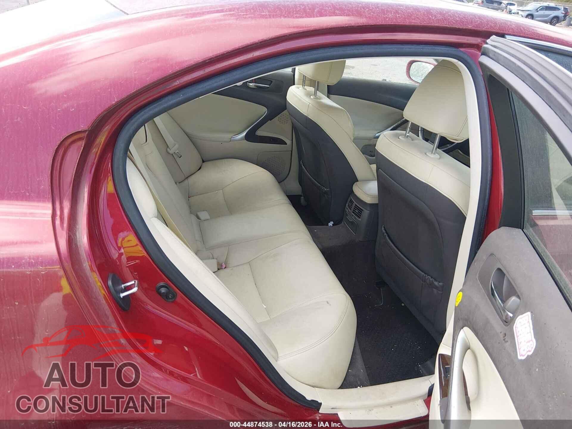 LEXUS IS 250 2010 - JTHBF5C2XA5113832