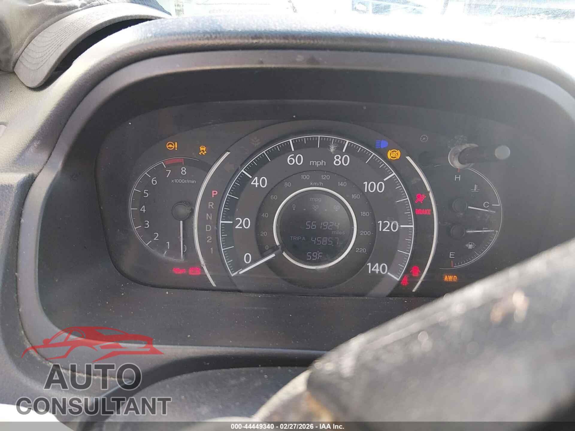 HONDA CR-V 2013 - 5J6RM4H32DL005295