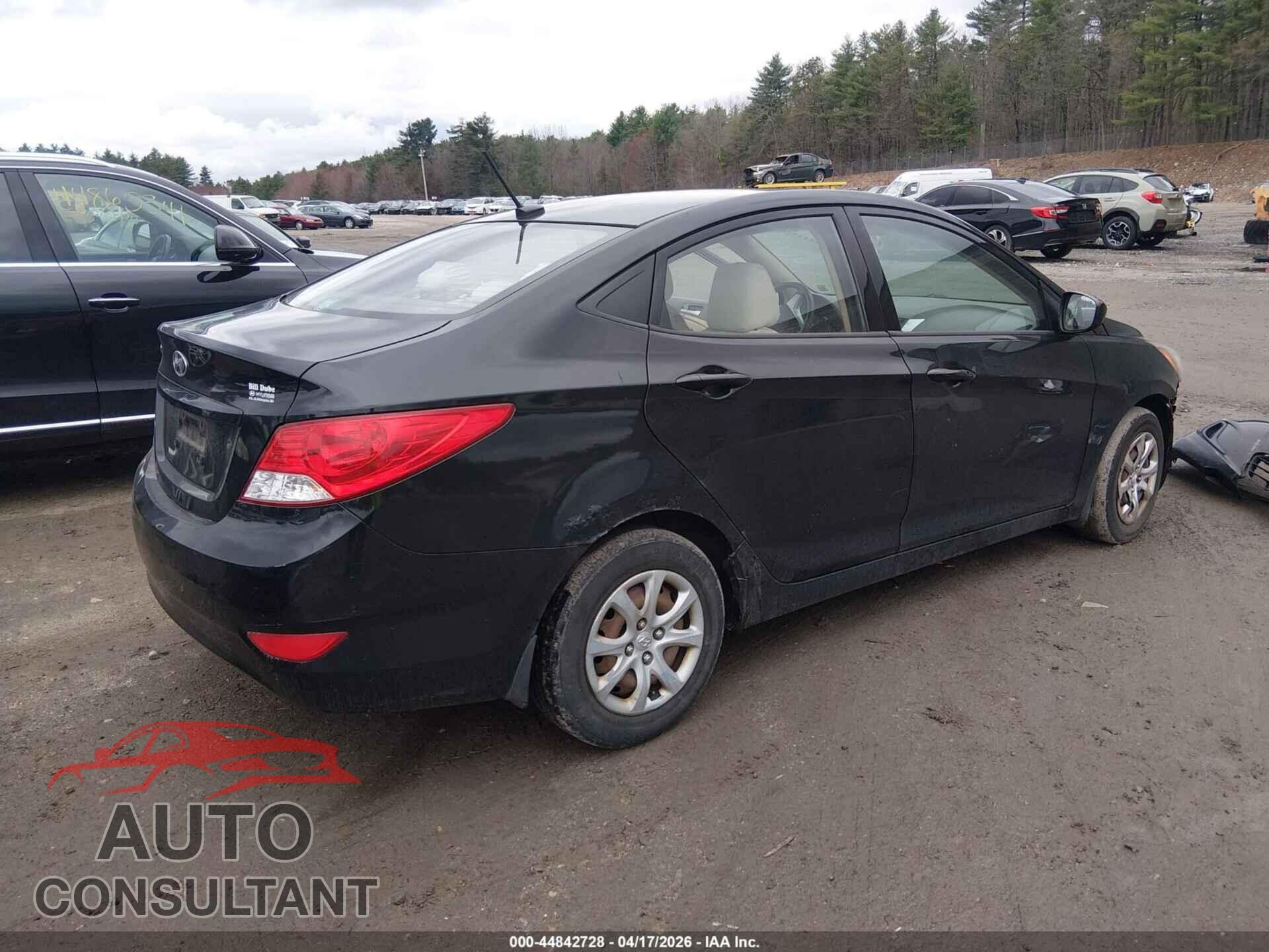HYUNDAI ACCENT 2012 - KMHCT4AE1CU260034