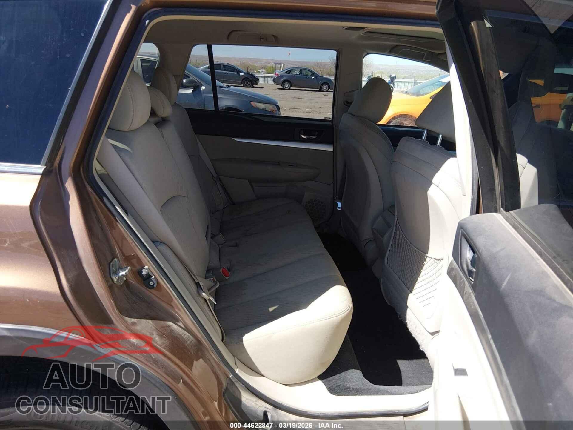 SUBARU OUTBACK 2011 - 4S4BRBGC9B3348774