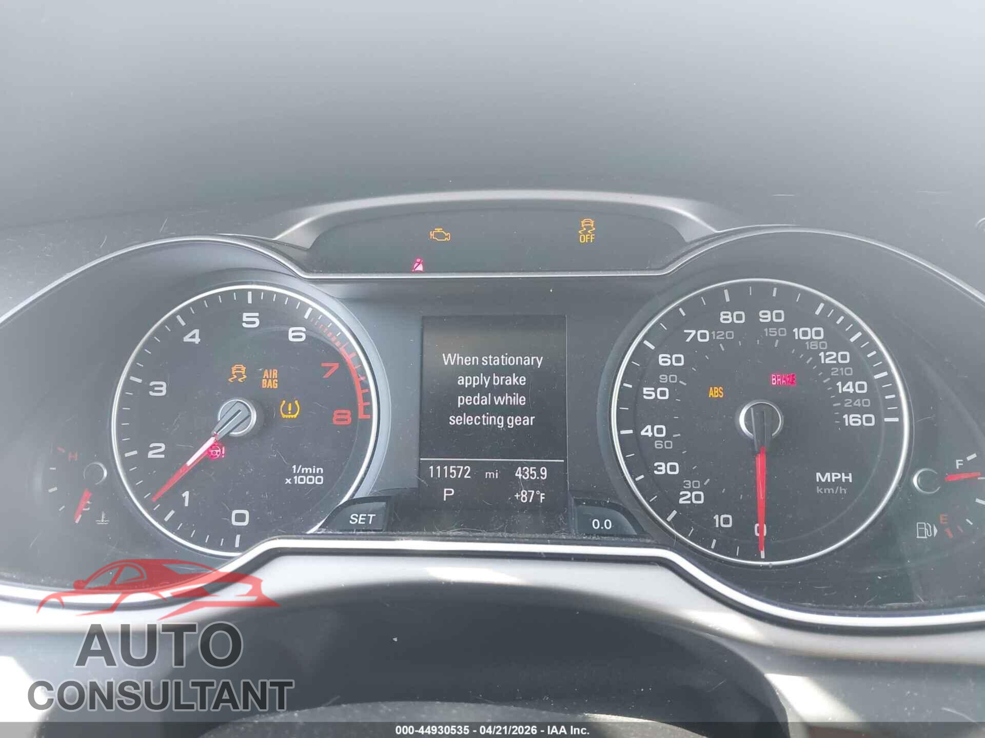 AUDI A4 2013 - WAUFFAFL8DN021801