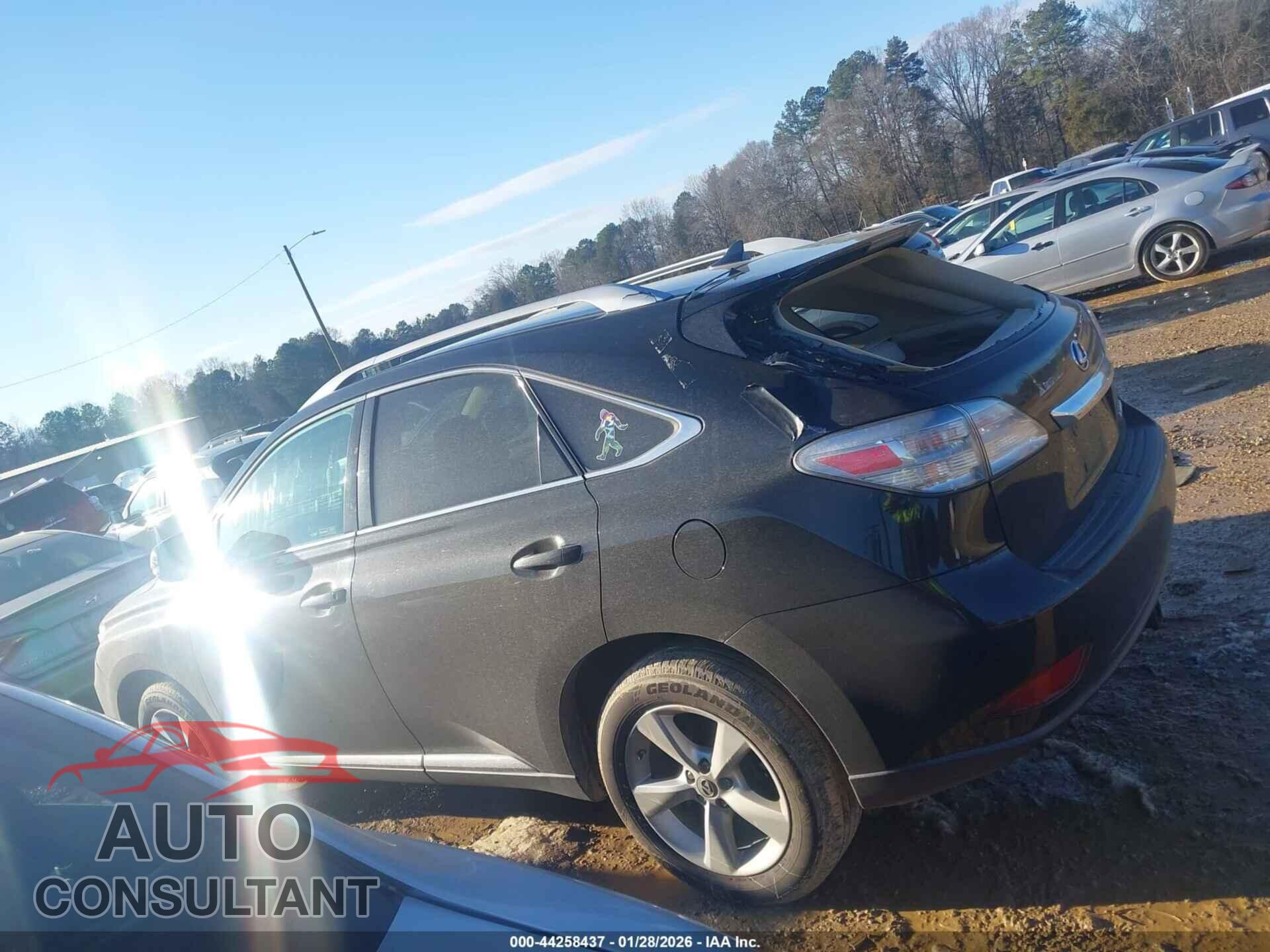 LEXUS RX 350 2011 - 2T2BK1BA2BC101351