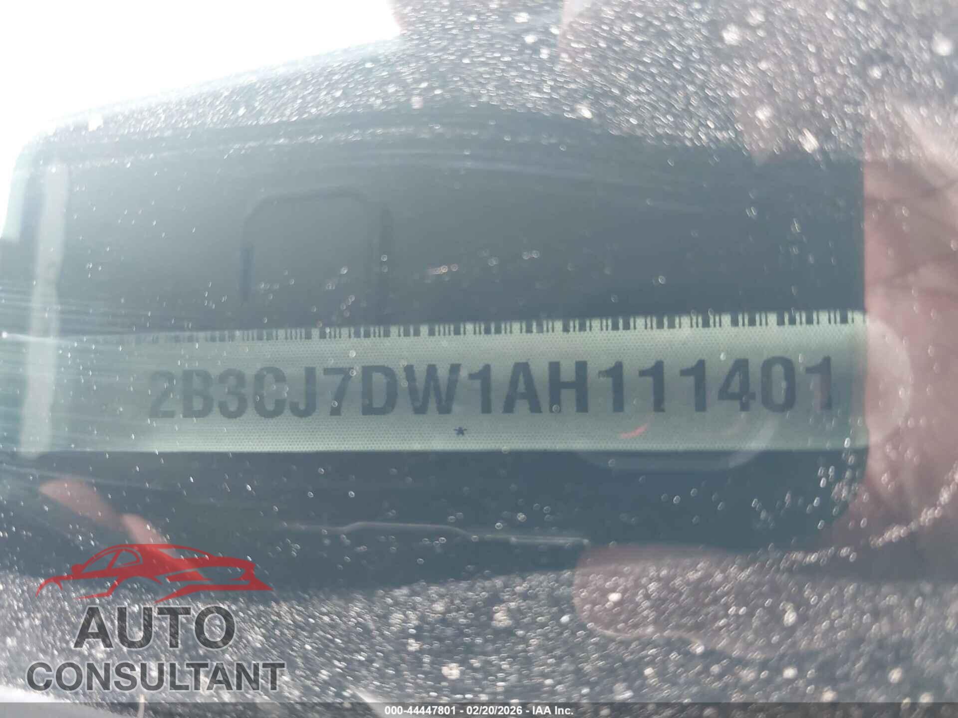 DODGE CHALLENGER 2010 - 2B3CJ7DW1AH111401