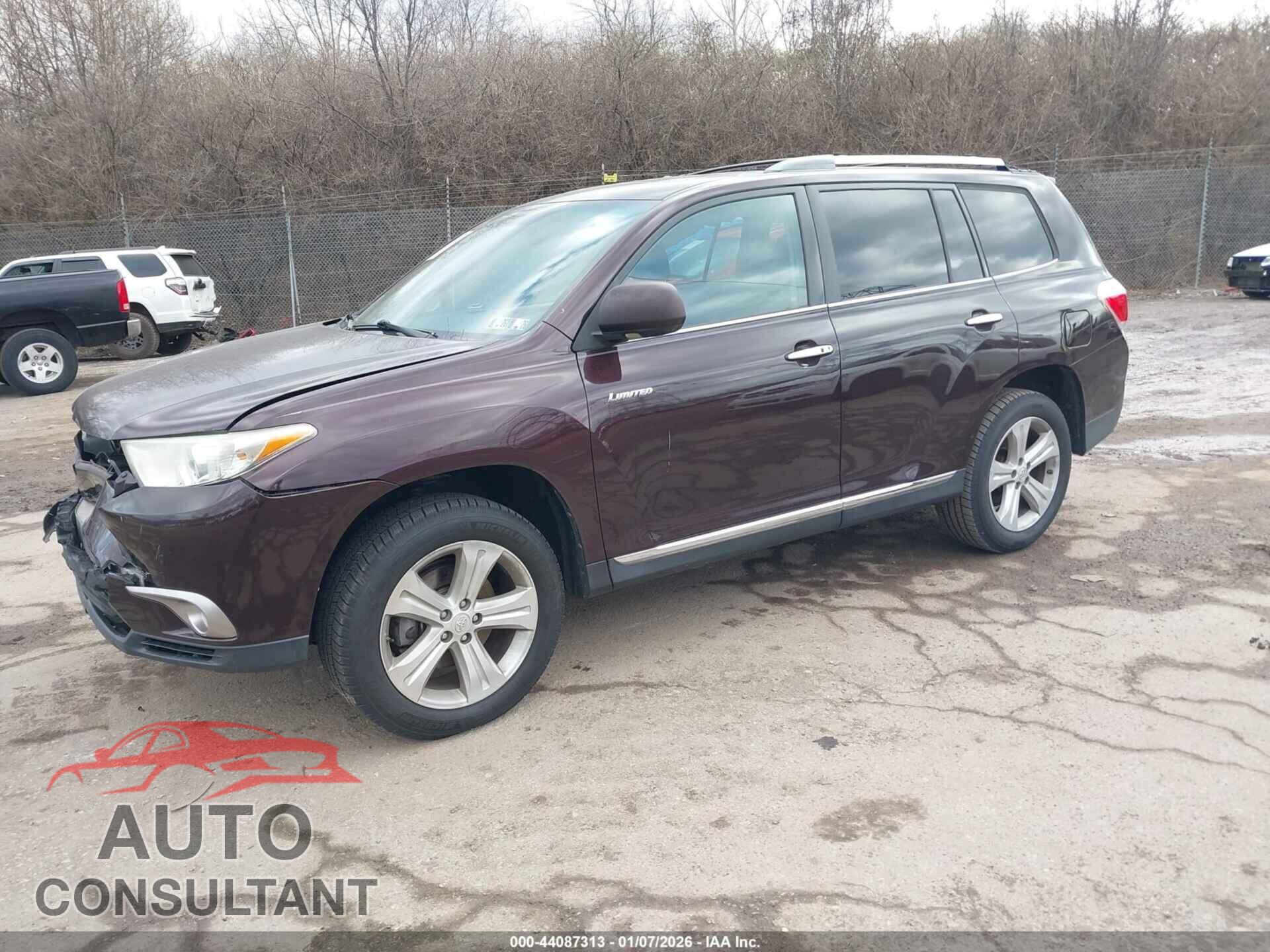 TOYOTA HIGHLANDER 2012 - 5TDDK3EH4CS171489
