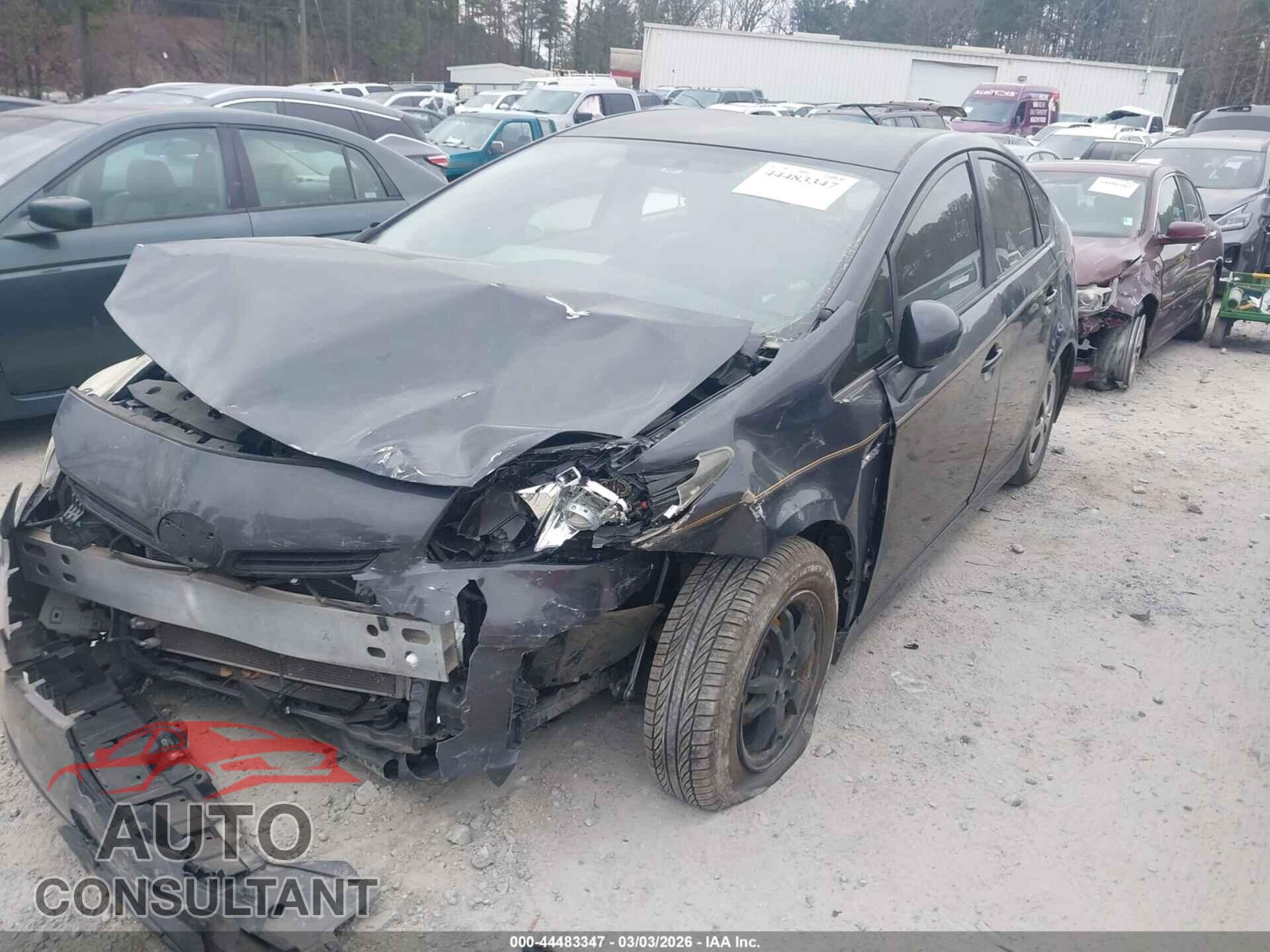 TOYOTA PRIUS 2012 - JTDKN3DU6C1536281