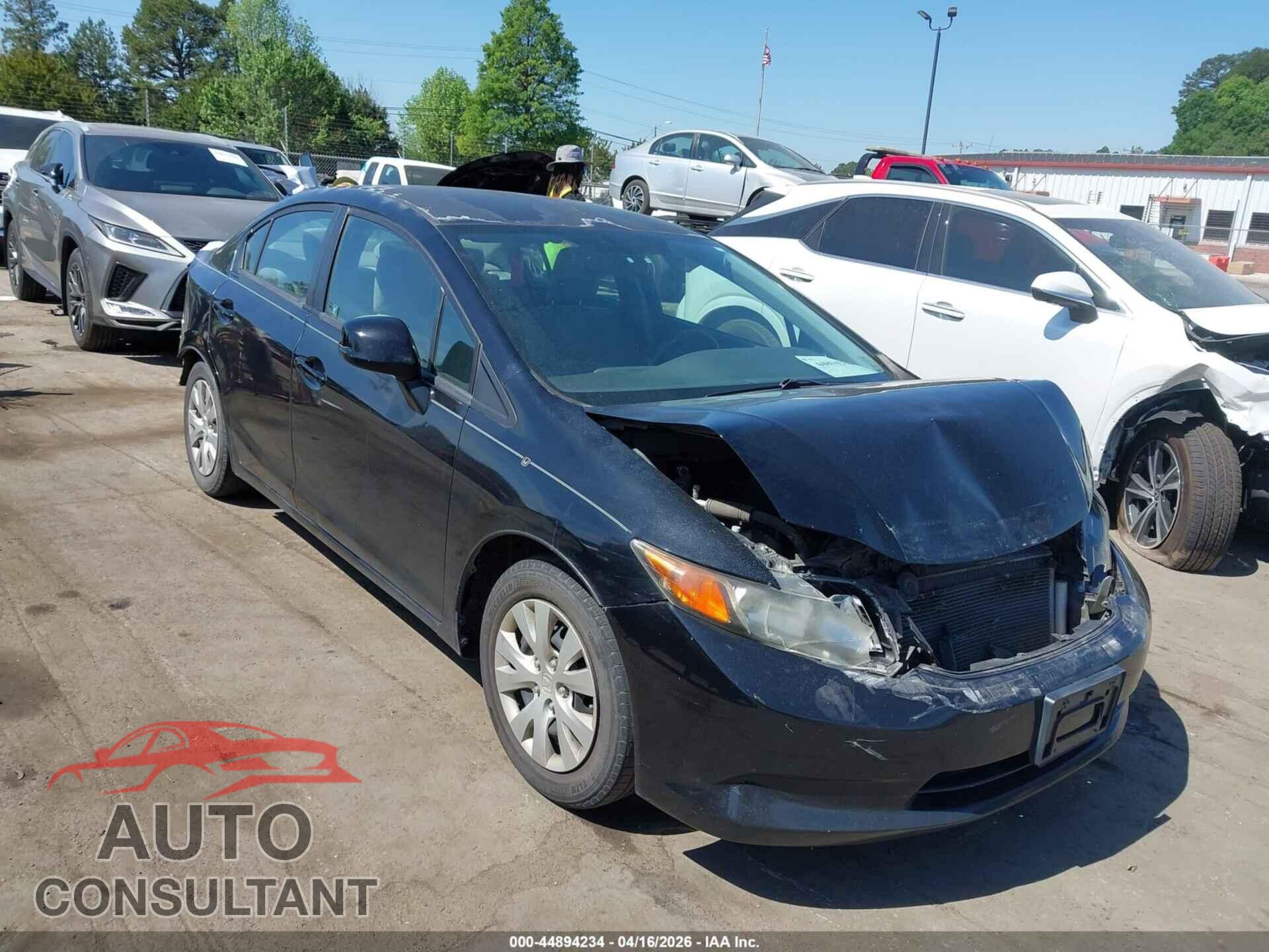 HONDA CIVIC 2012 - 2HGFB2F5XCH588431