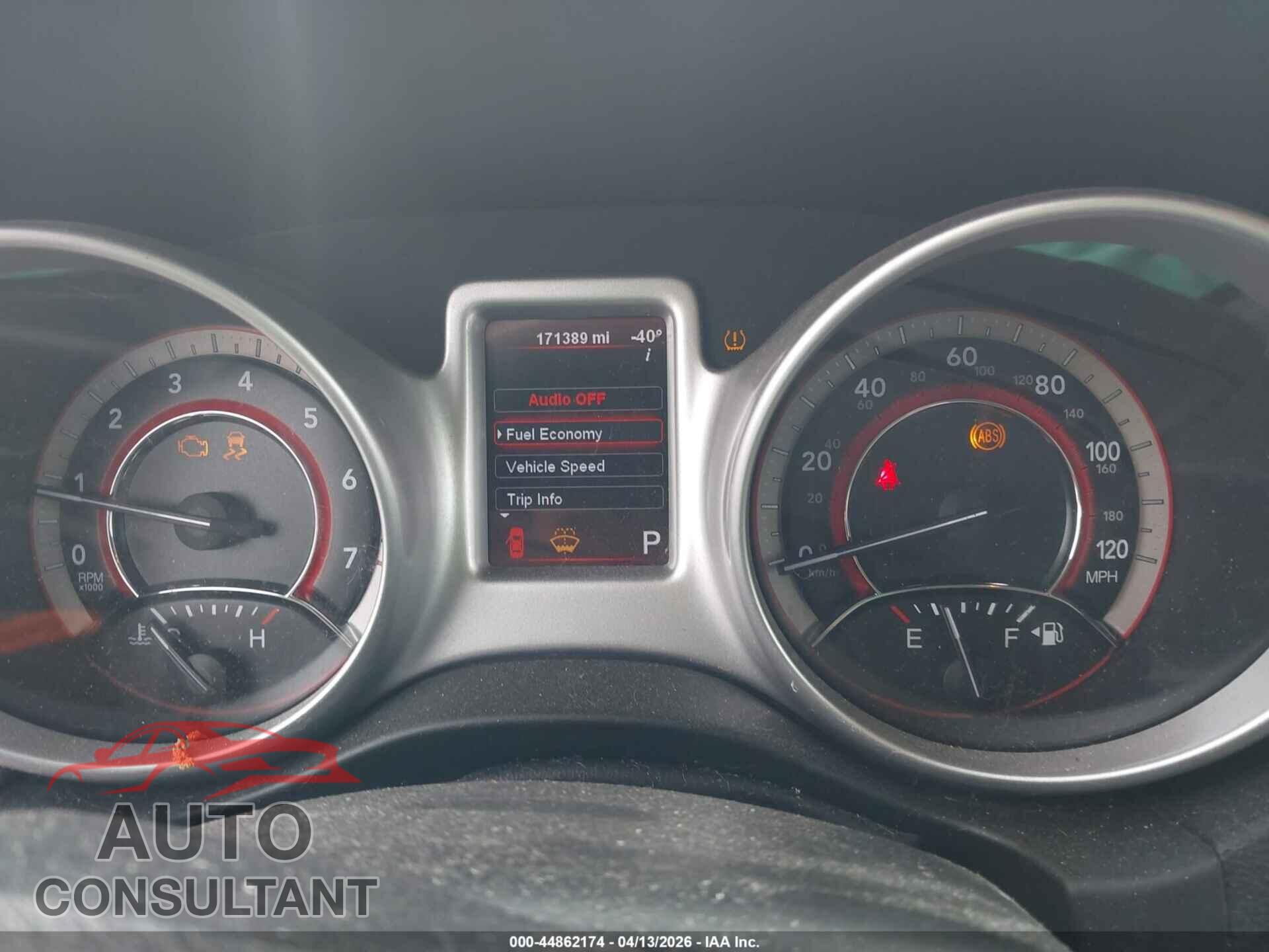 DODGE JOURNEY 2012 - 3C4PDCBG5CT297921