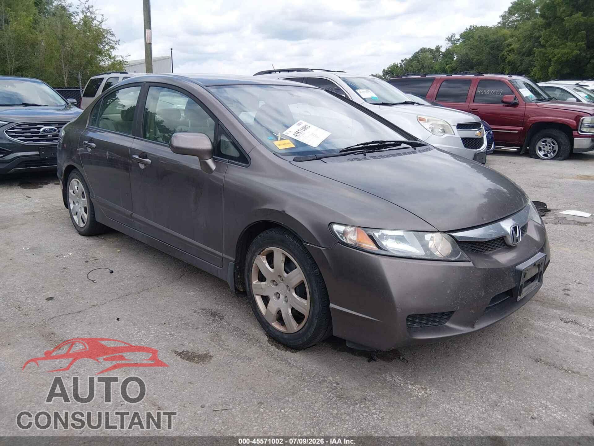 HONDA CIVIC 2010 - 19XFA1F5XAE014528