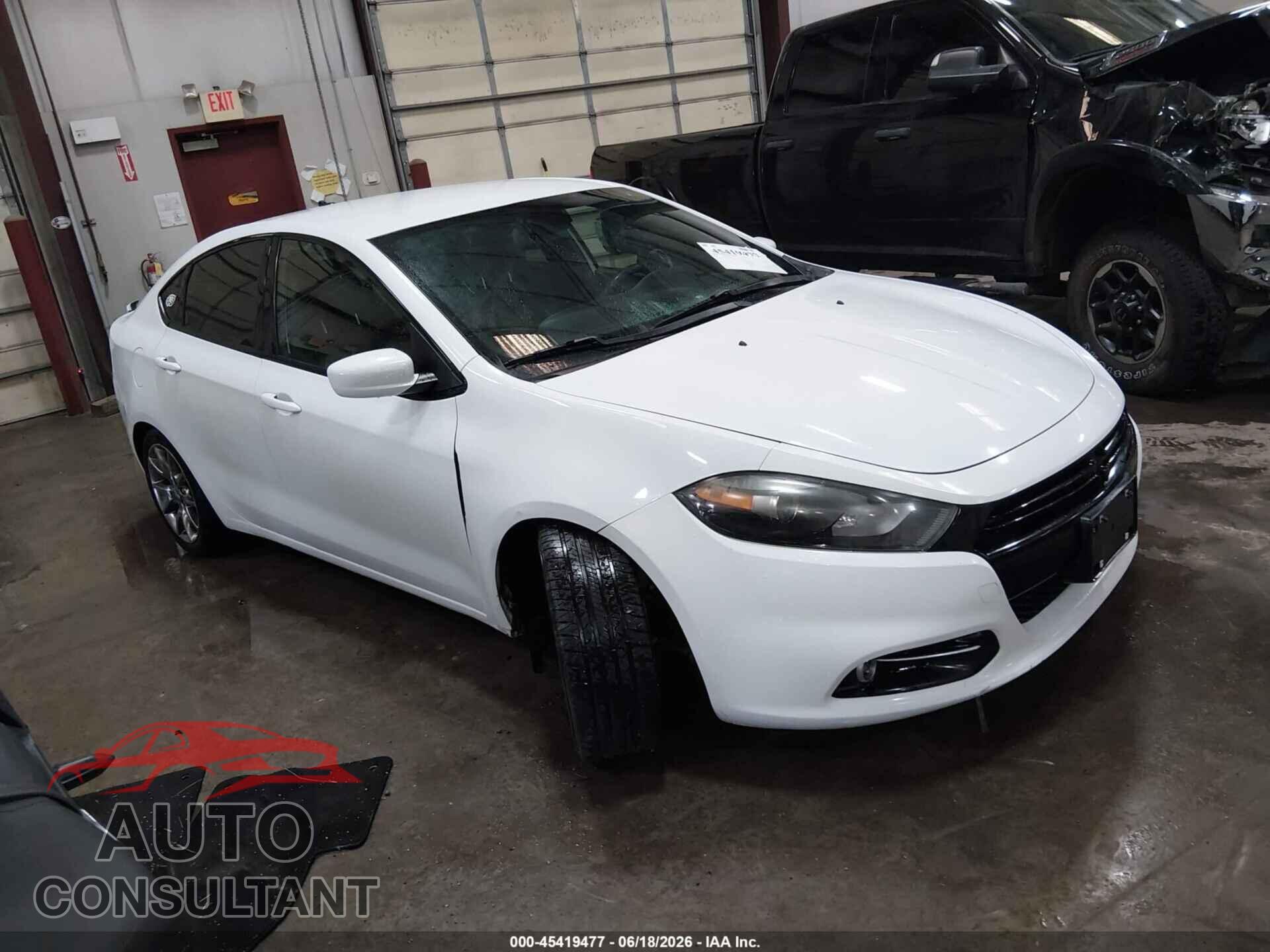 DODGE DART 2015 - 1C3CDFBB7FD150289