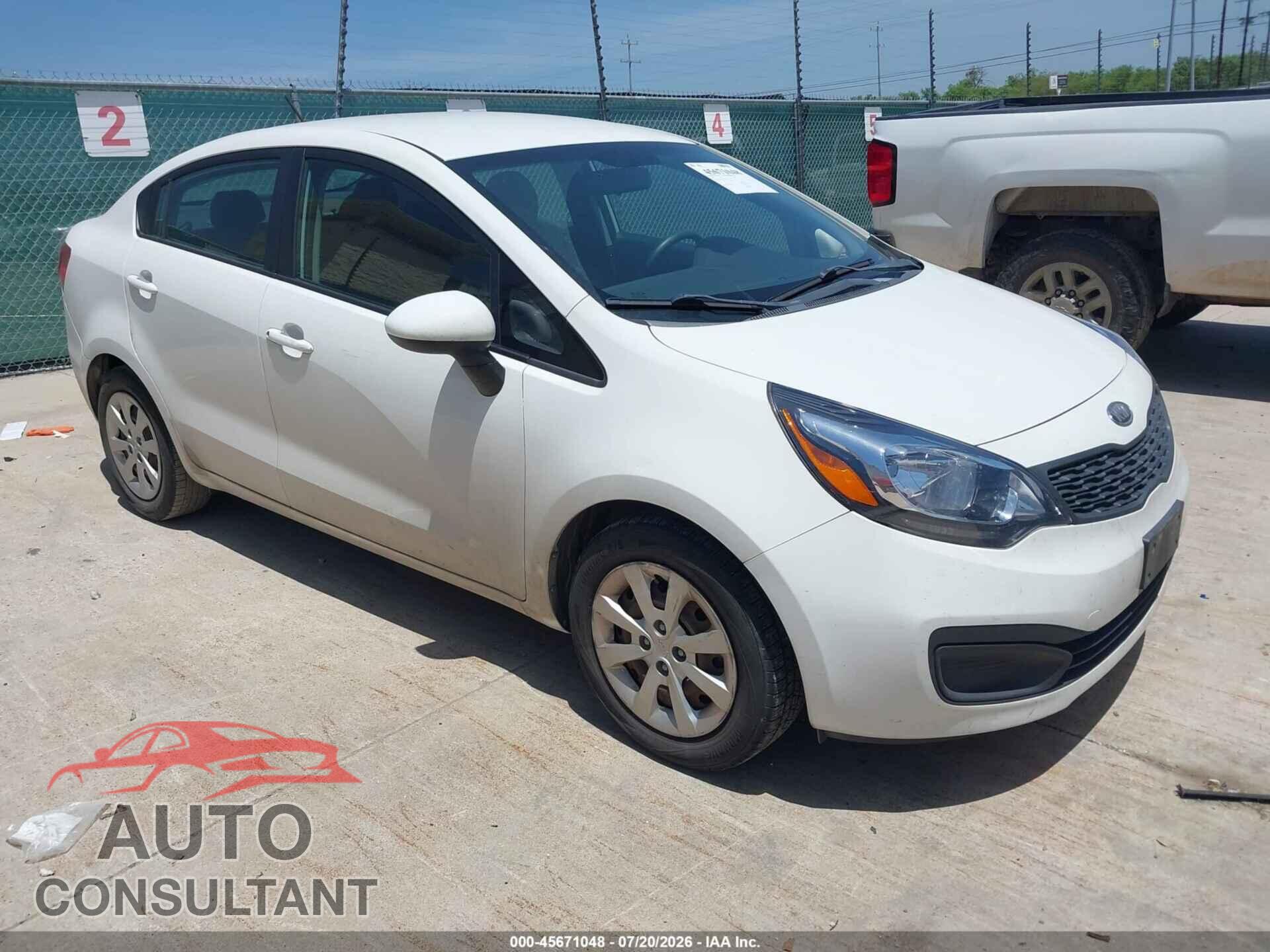 KIA RIO 2012 - KNADM4A34C6093173