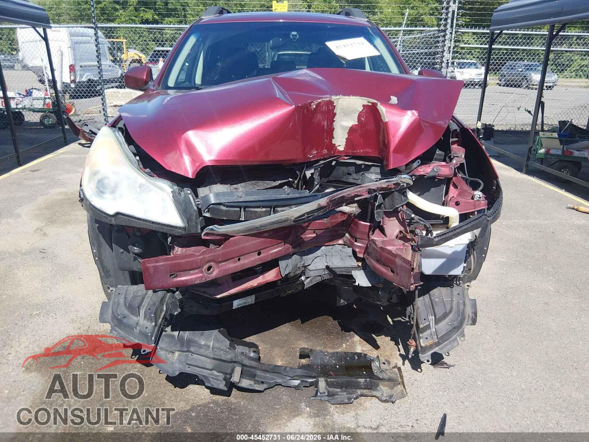 SUBARU OUTBACK 2012 - 4S4BRBCC7C3255047