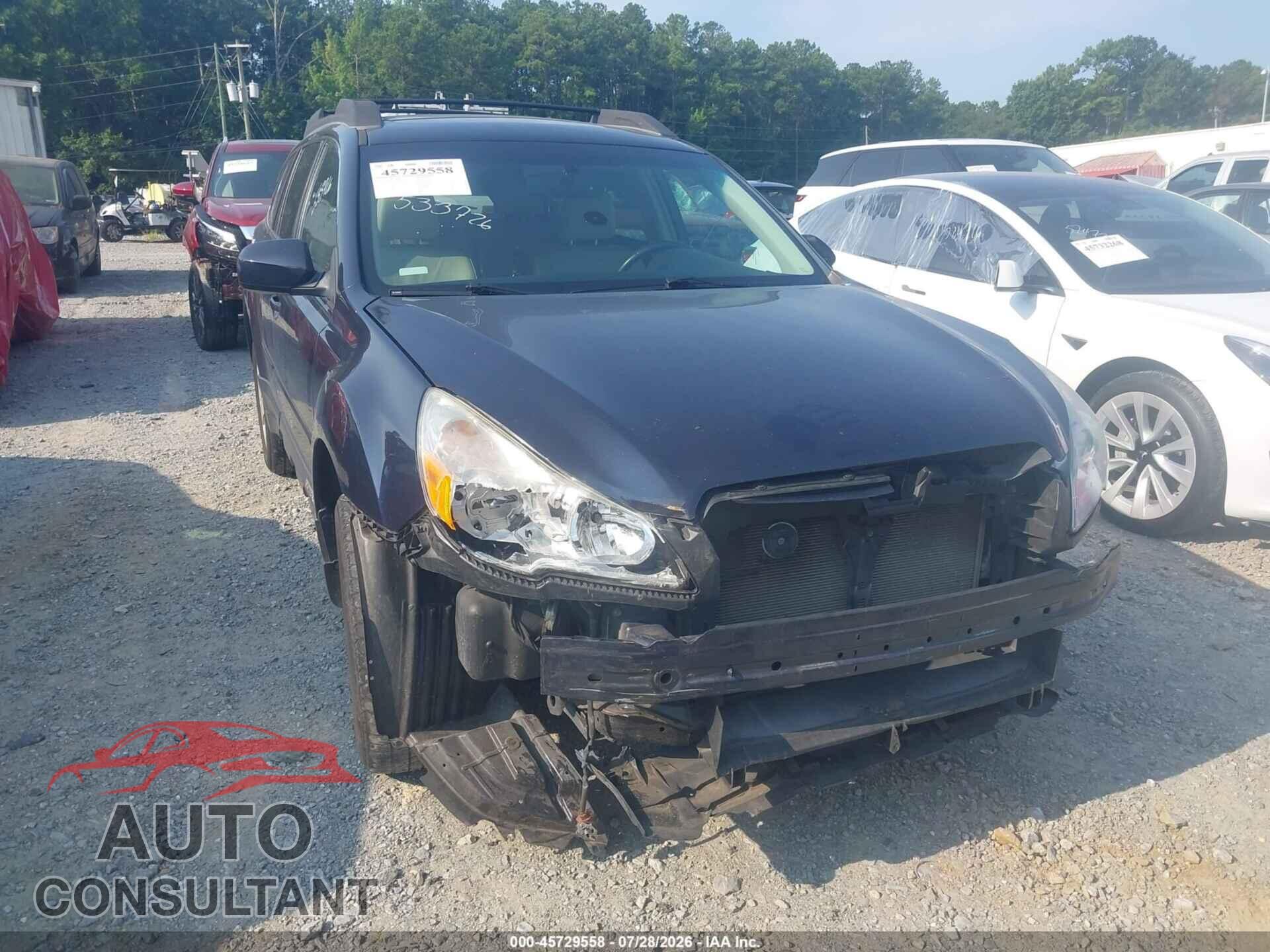 SUBARU OUTBACK 2012 - 4S4BRCKC8C3260877