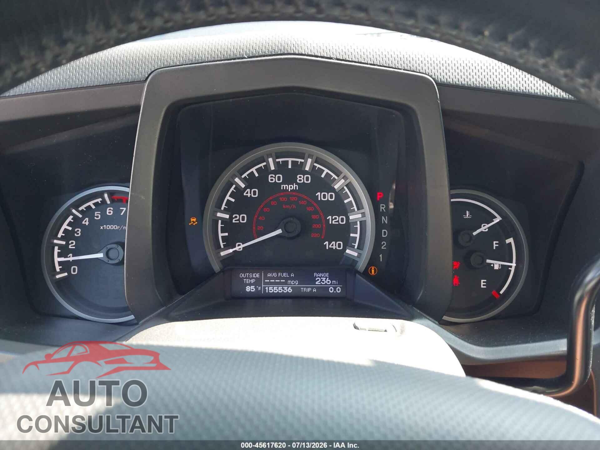 HONDA RIDGELINE 2013 - 5FPYK1F59DB005492