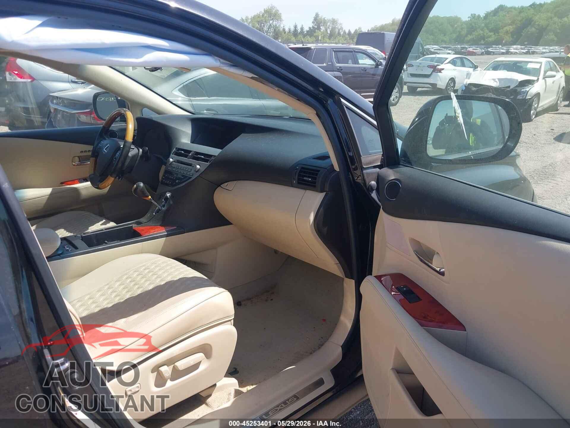 LEXUS RX 350 2011 - 2T2BK1BA4BC086111