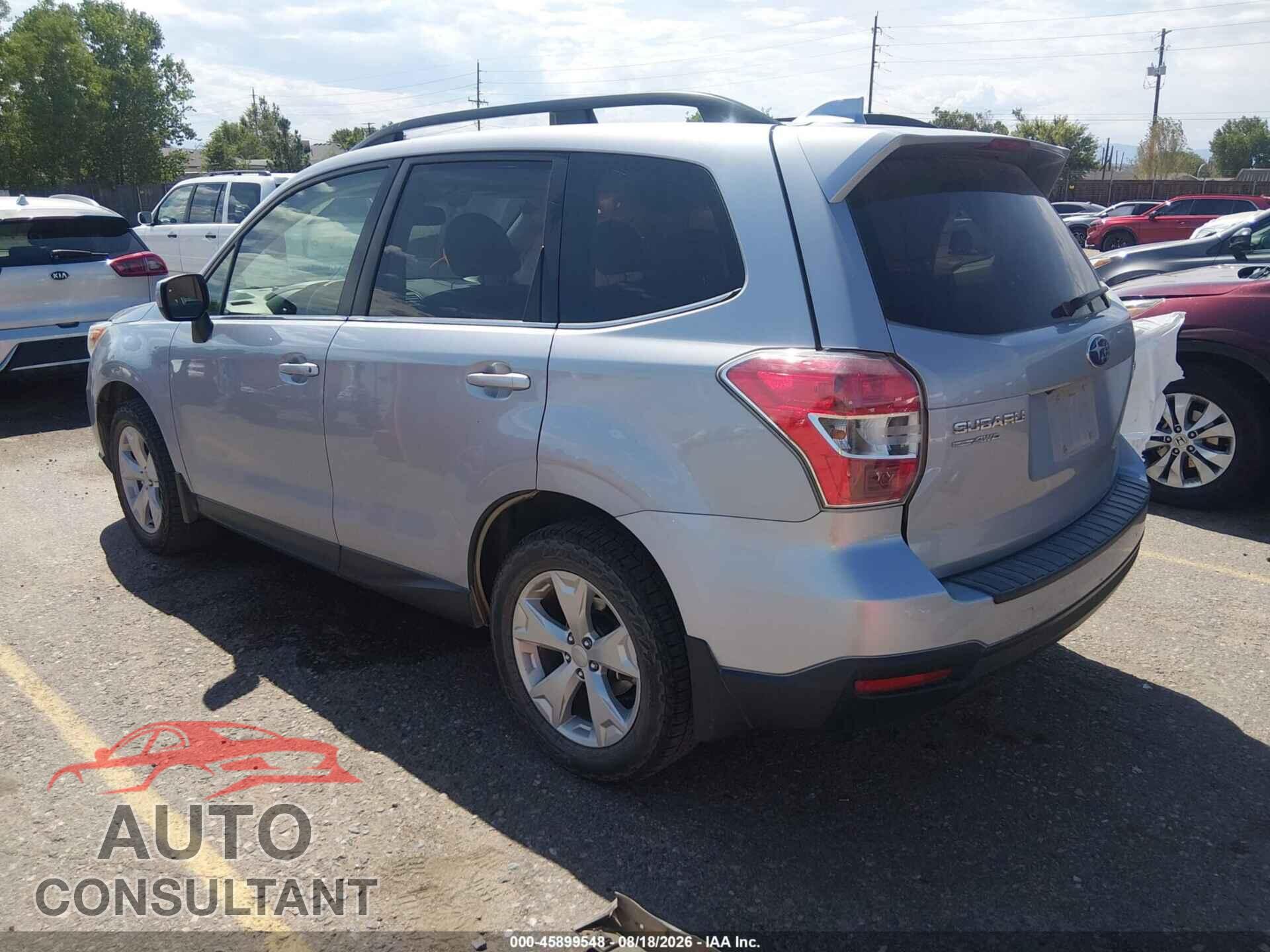 SUBARU FORESTER 2016 - JF2SJARC1GH411719