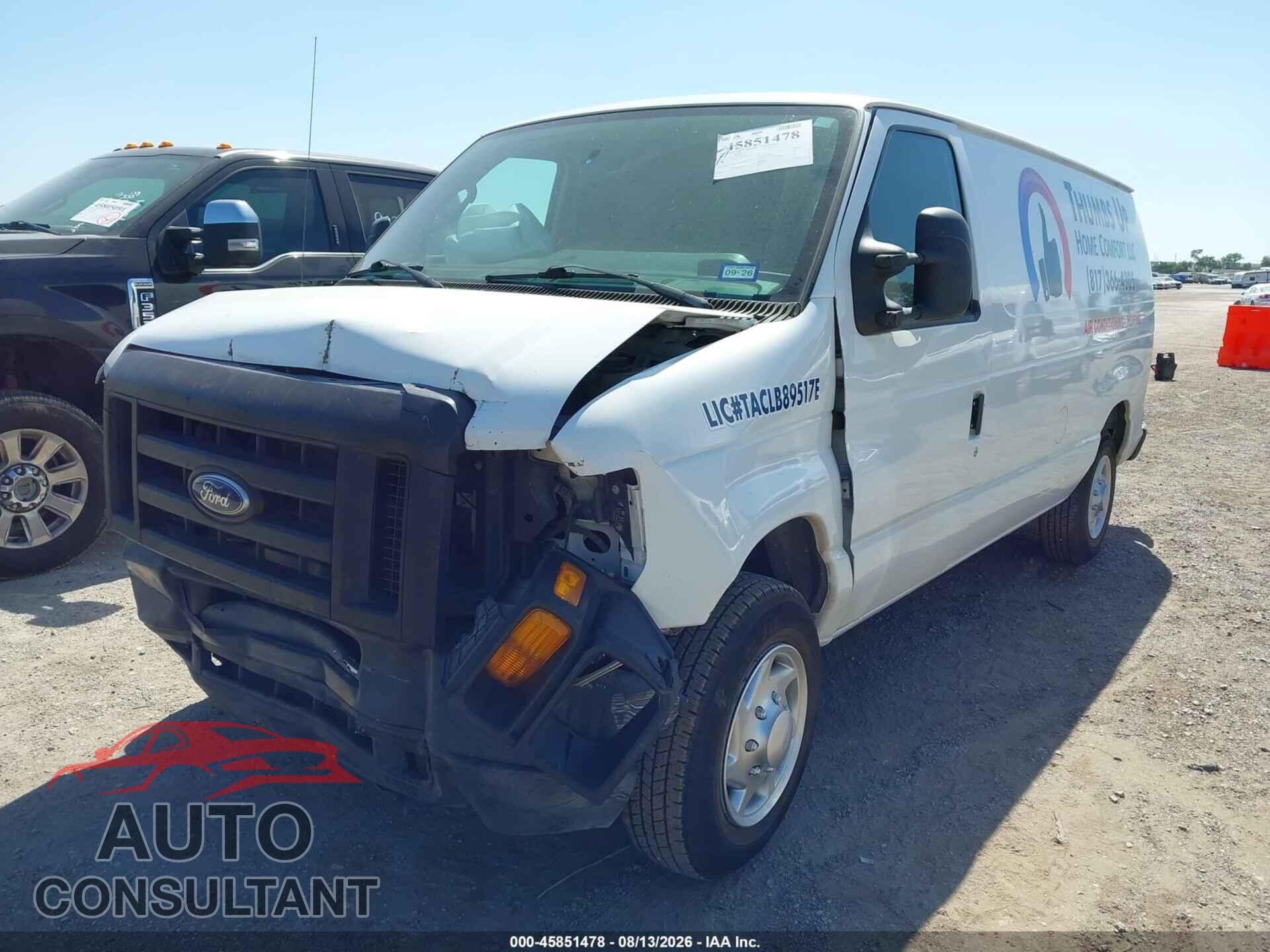 FORD E-150 2012 - 1FTNE1EW8CDB01813