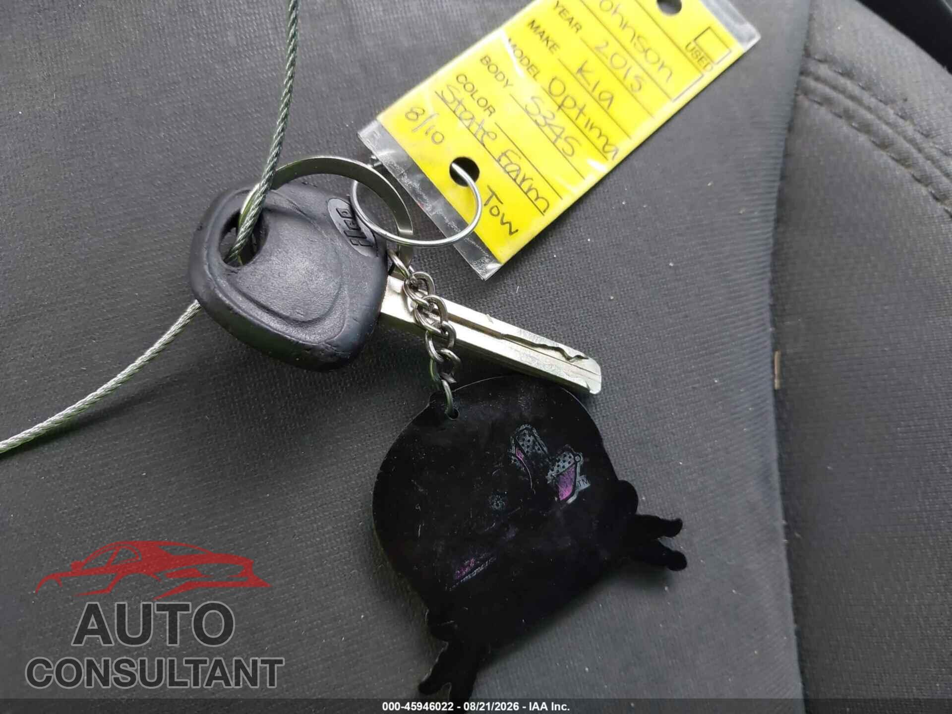 KIA OPTIMA 2015 - KNAGM4A70F5643611
