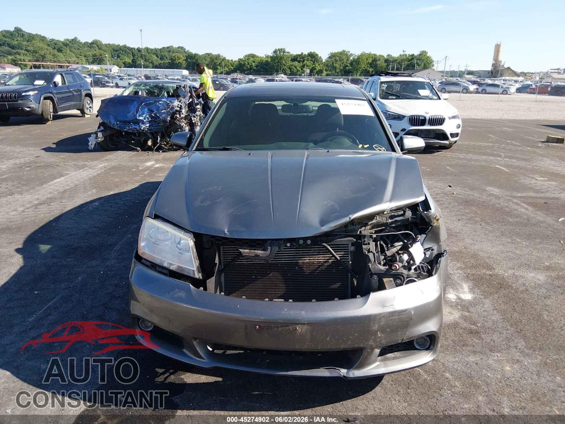 DODGE AVENGER 2012 - 1C3CDZEG9CN121858