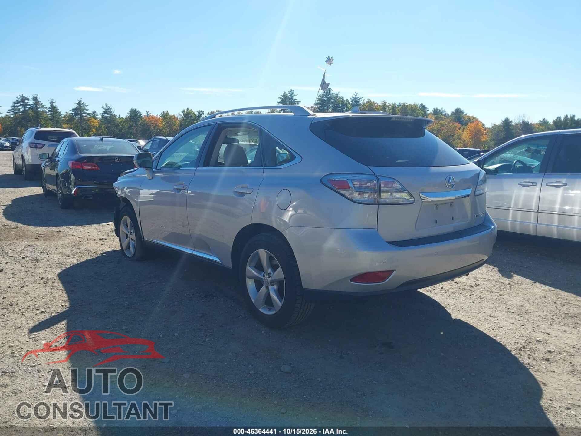 LEXUS RX 350 2012 - 2T2BK1BA2CC123741