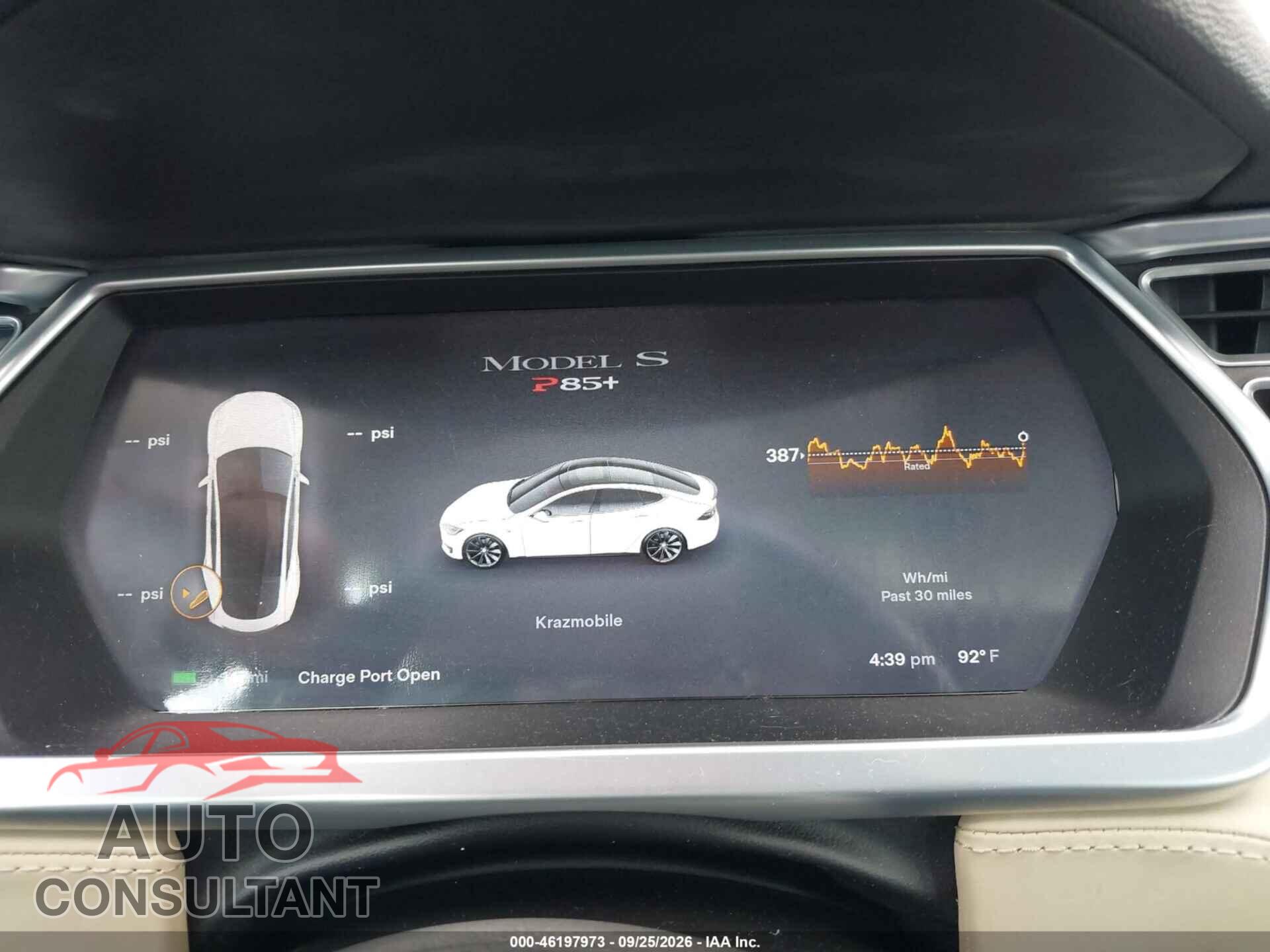 TESLA MODEL S 2013 - 5YJSA1DP4DFP25885