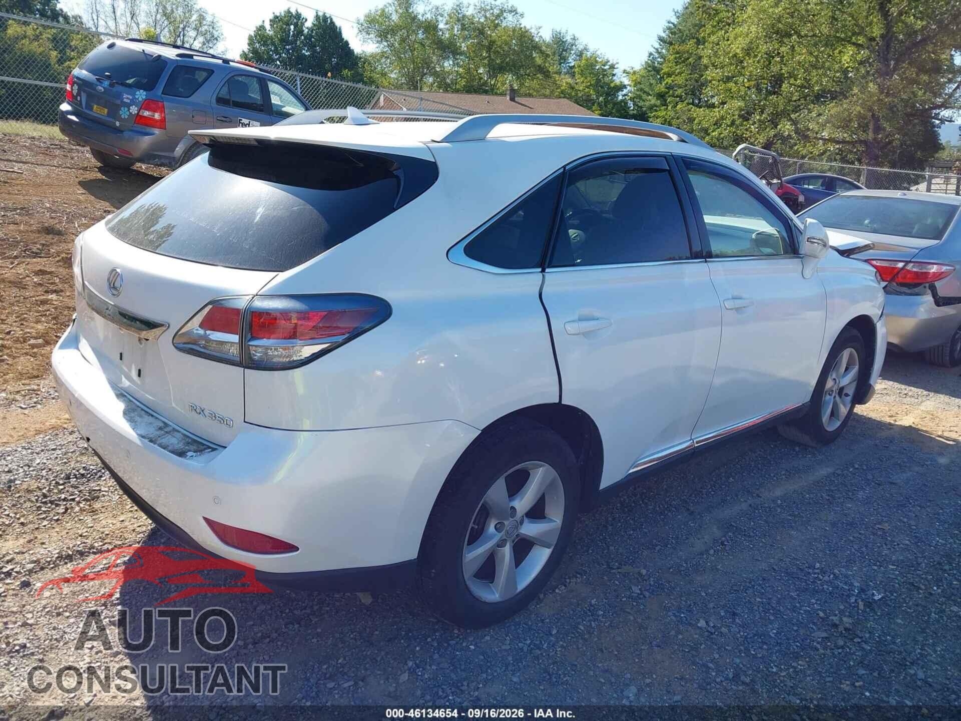 LEXUS RX 350 2013 - 2T2BK1BA6DC223861
