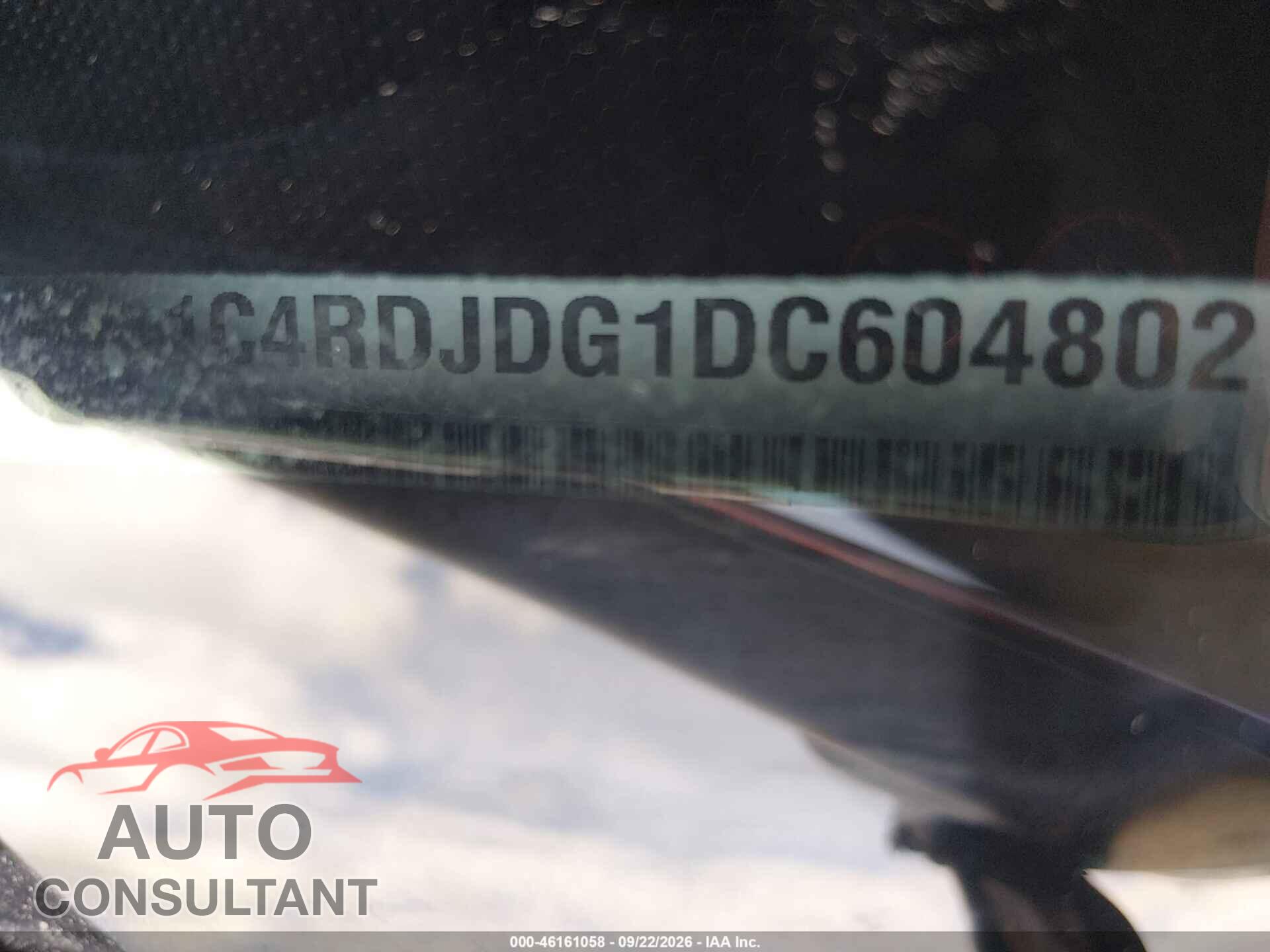 DODGE DURANGO 2013 - 1C4RDJDG1DC604802