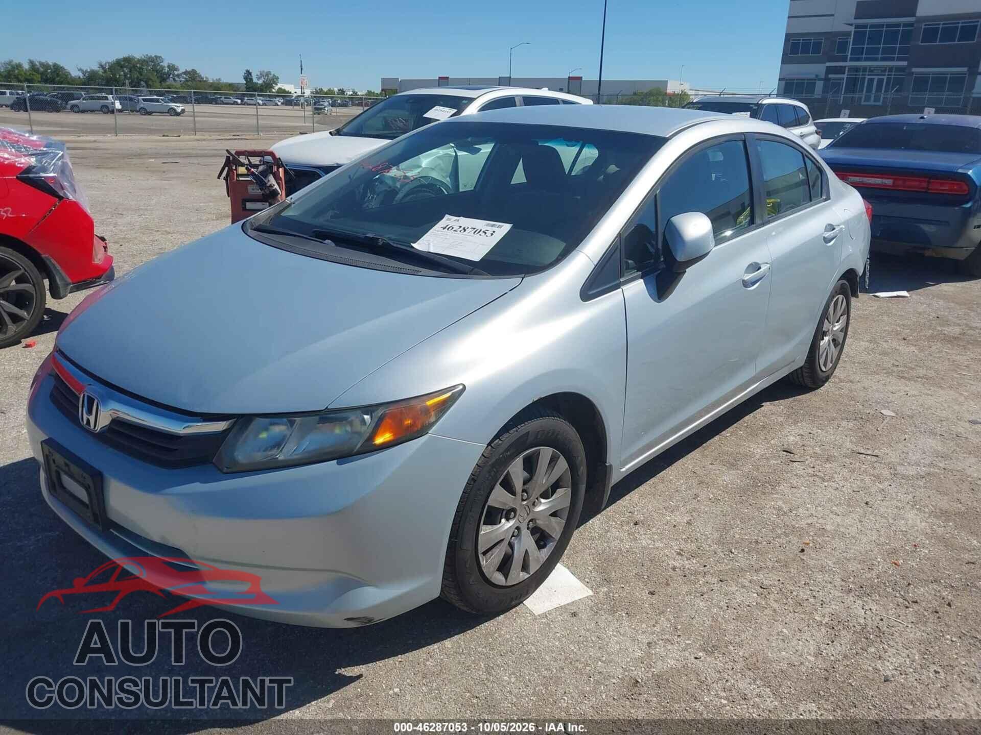 HONDA CIVIC 2012 - 19XFB2F55CE319733