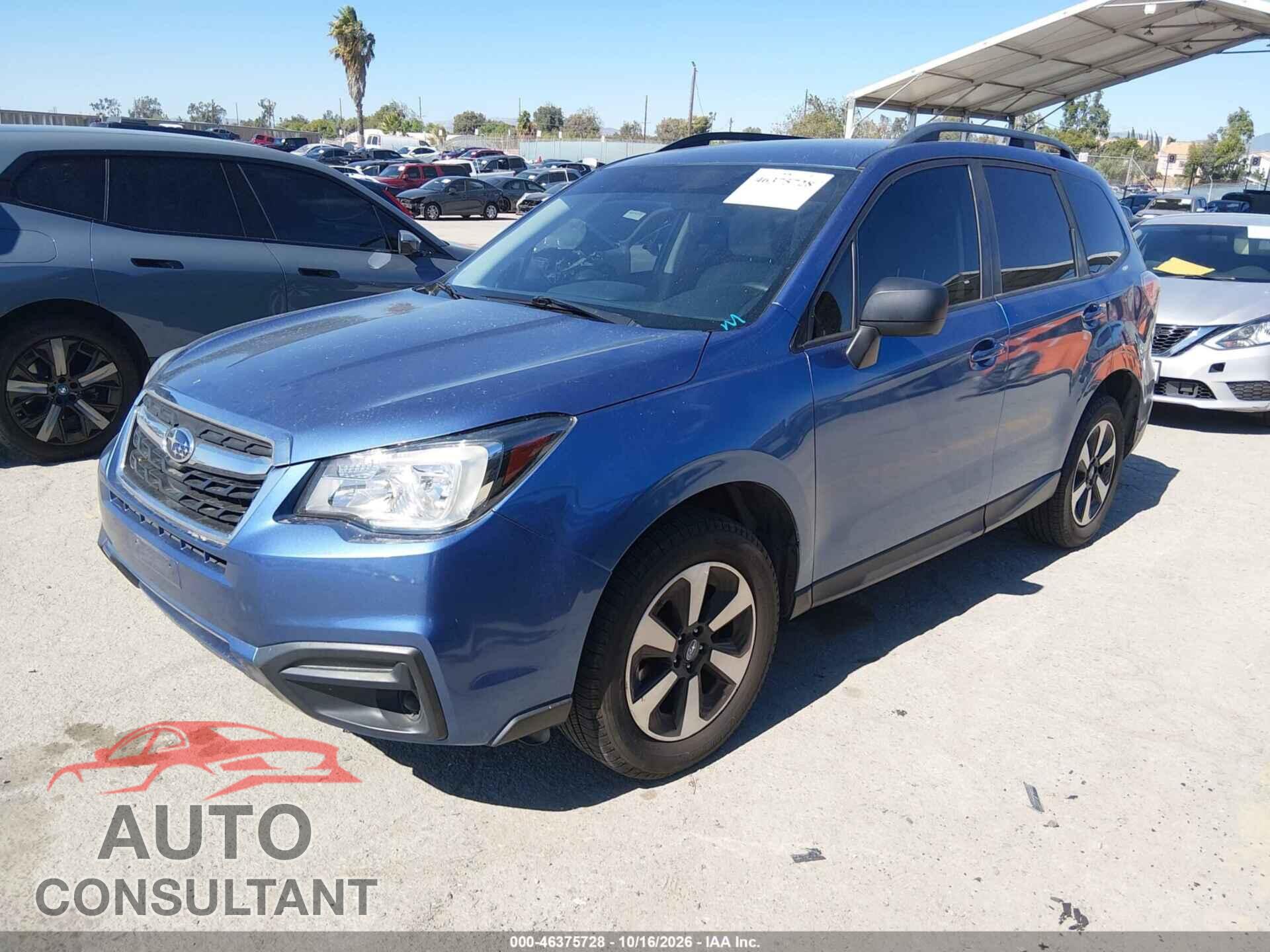 SUBARU FORESTER 2017 - JF2SJABC8HH466406
