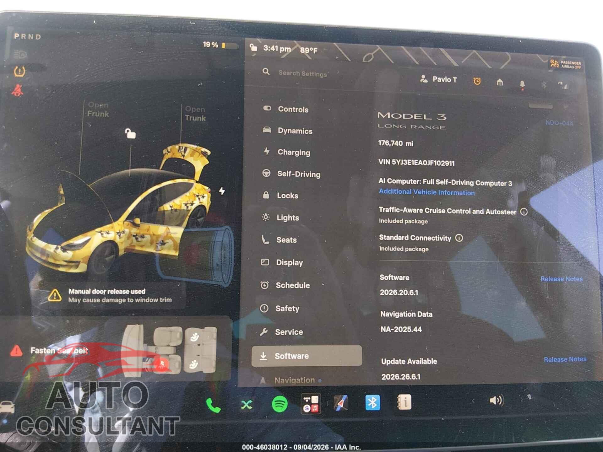 TESLA MODEL 3 2018 - 5YJ3E1EA0JF102911