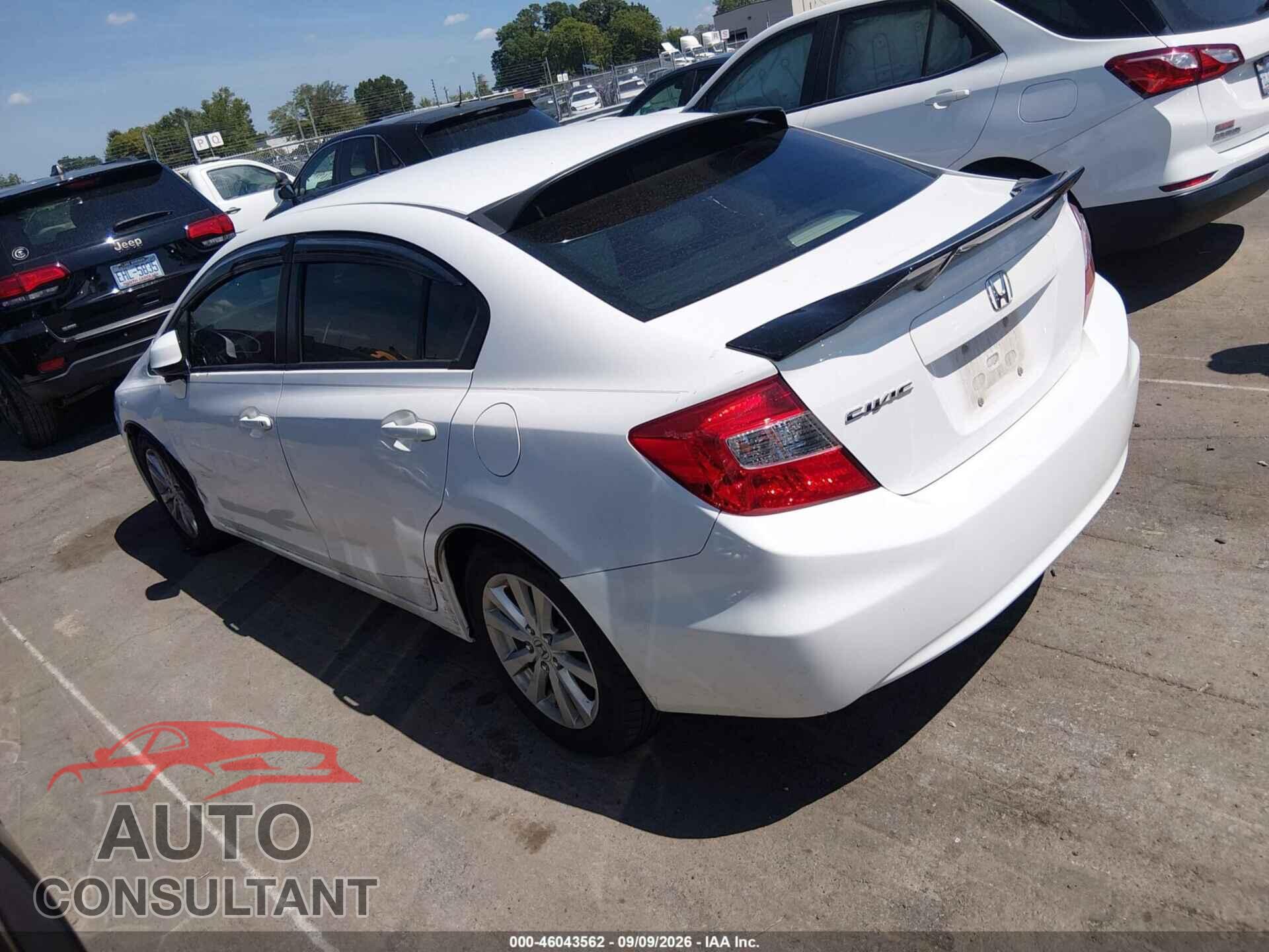 HONDA CIVIC 2012 - 19XFB2F87CE028130
