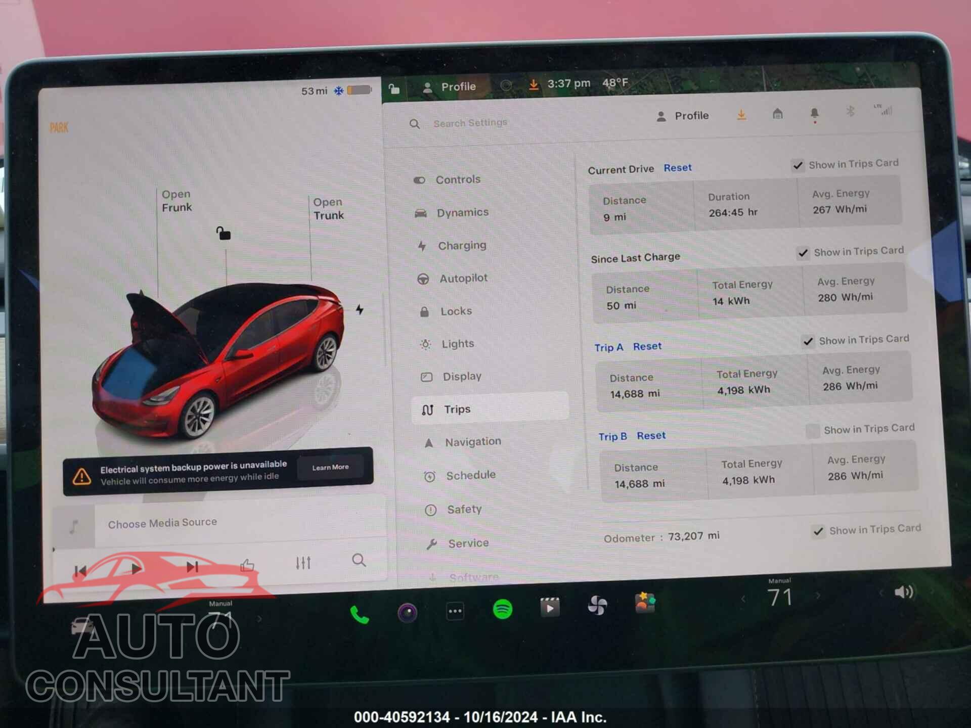 TESLA MODEL 3 2022 - 5YJ3E1EB0NF185108