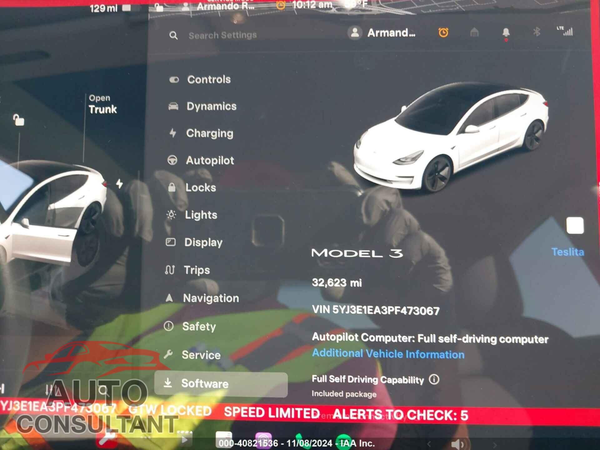 TESLA MODEL 3 2023 - 5YJ3E1EA3PF473067