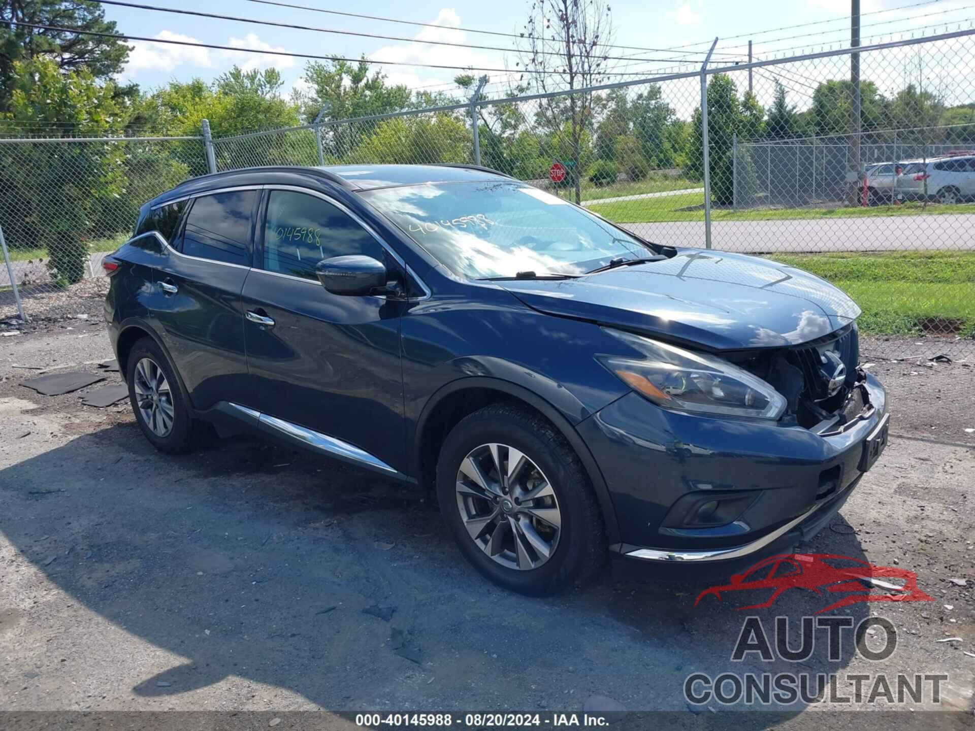 NISSAN MURANO 2018 - 5N1AZ2MG9JN124409