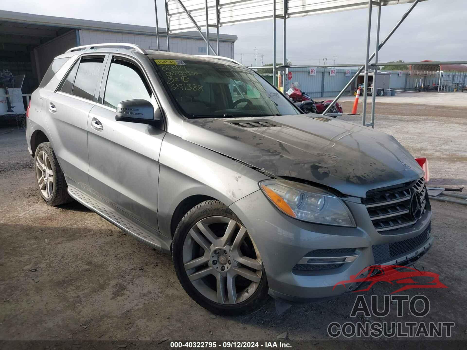 MERCEDES-BENZ ML 350 2014 - 4JGDA5JB1EA291388
