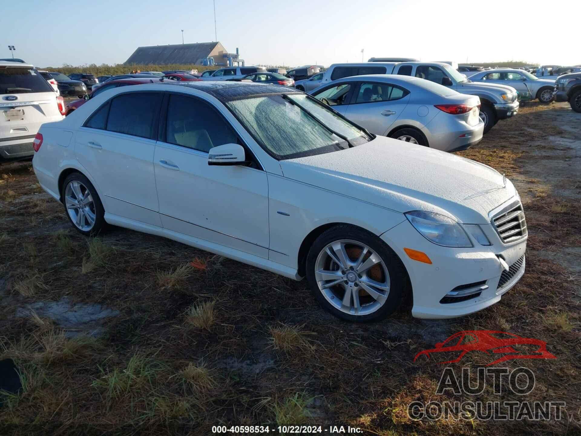 MERCEDES-BENZ E 350 2012 - WDDHF8JB9CA601590
