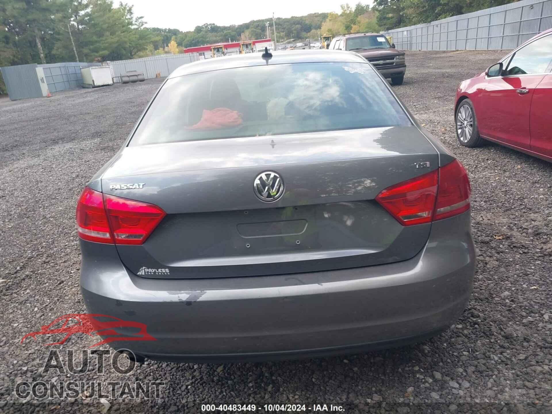 VOLKSWAGEN PASSAT 2015 - 1VWAT7A39FC094736