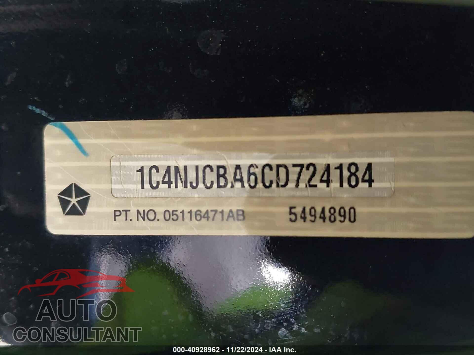 JEEP COMPASS 2012 - 1C4NJCBA6CD724184