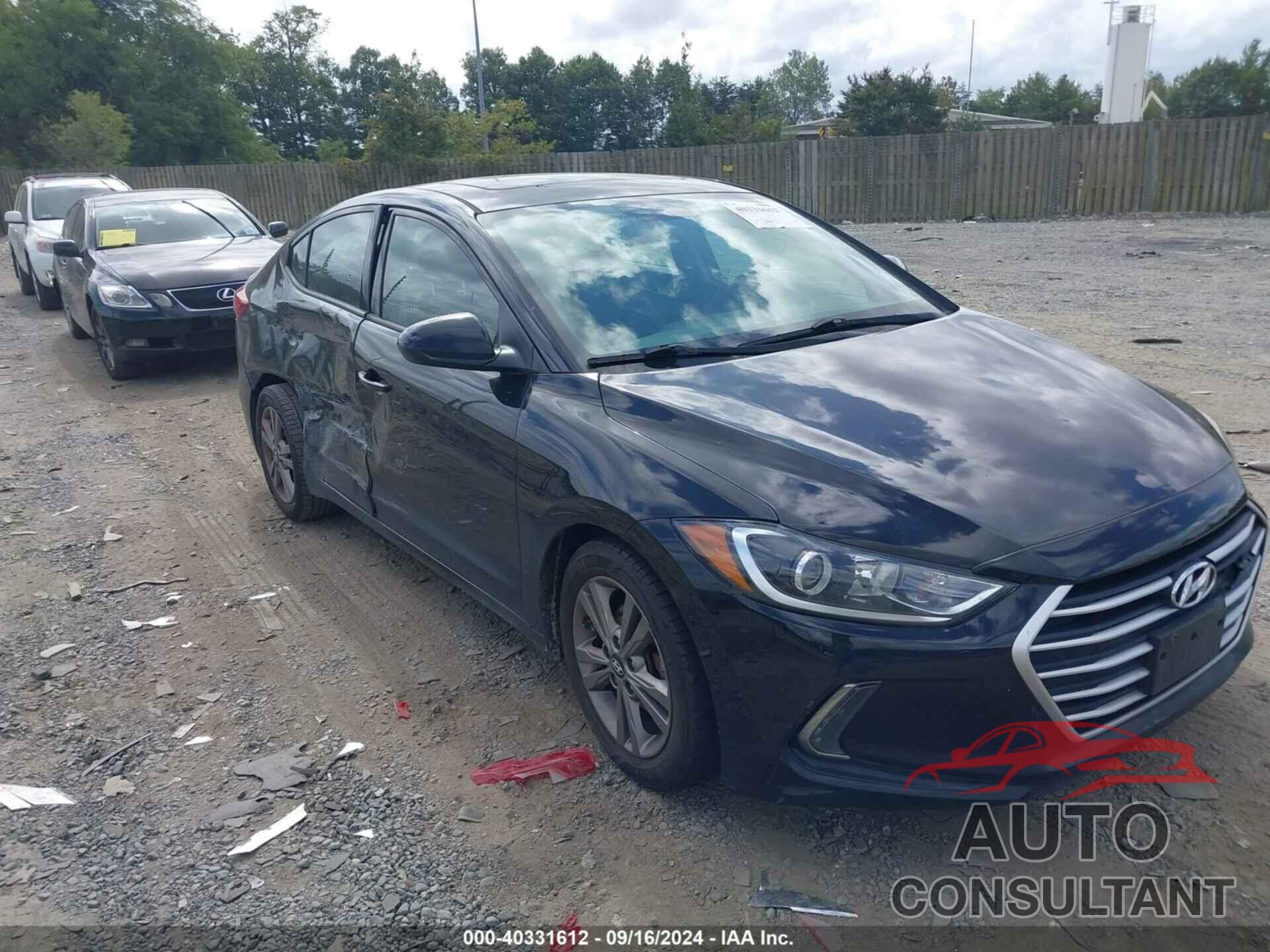 HYUNDAI ELANTRA 2017 - 5NPD84LF6HH140960