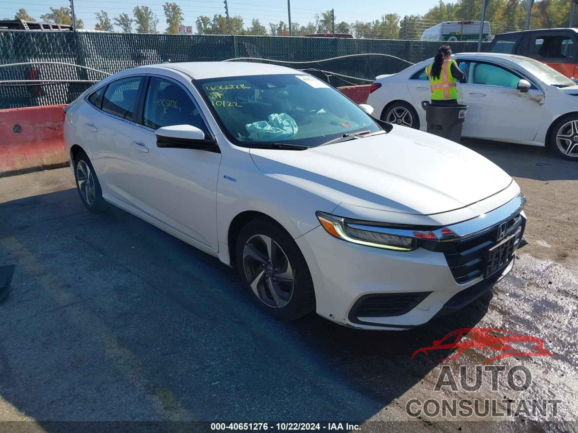 HONDA INSIGHT 2019 - 19XZE4F58KE014466