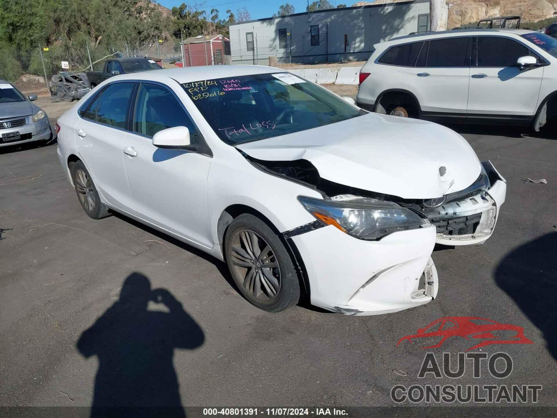 TOYOTA CAMRY 2017 - 4T1BF1FK9HU625616