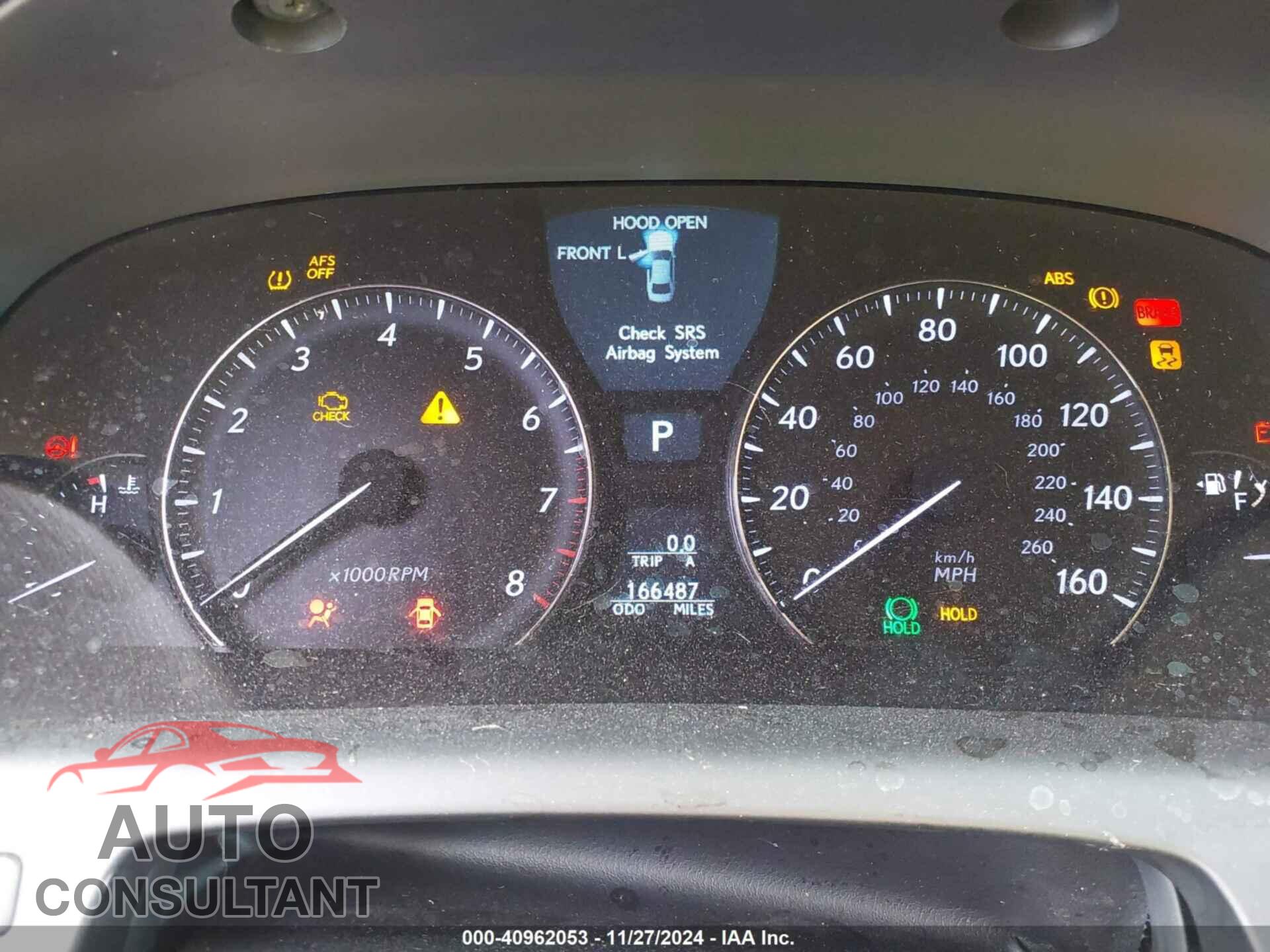 LEXUS LS 460 2012 - JTHGL5EF1C5046586