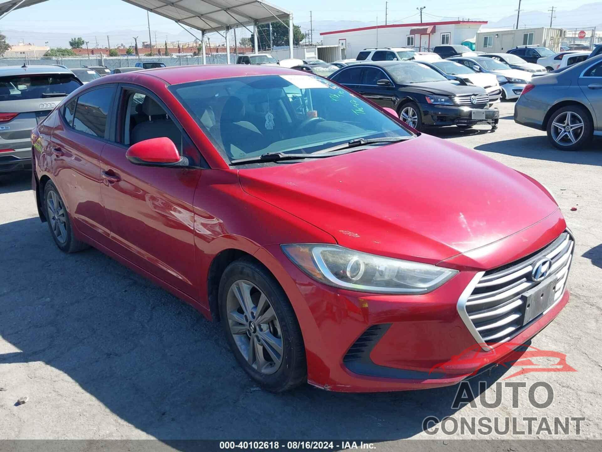 HYUNDAI ELANTRA 2017 - KMHD84LF7HU144968