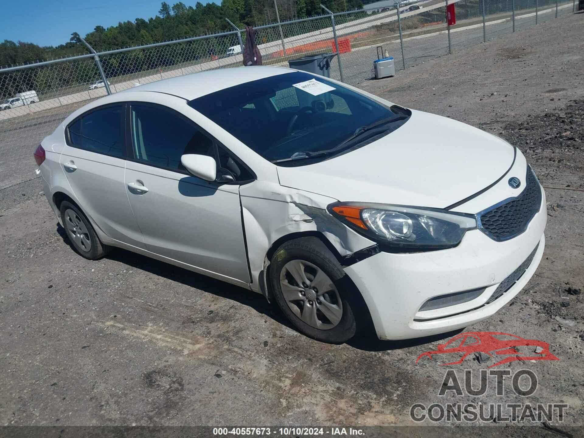 KIA FORTE 2016 - KNAFK4A62G5606294