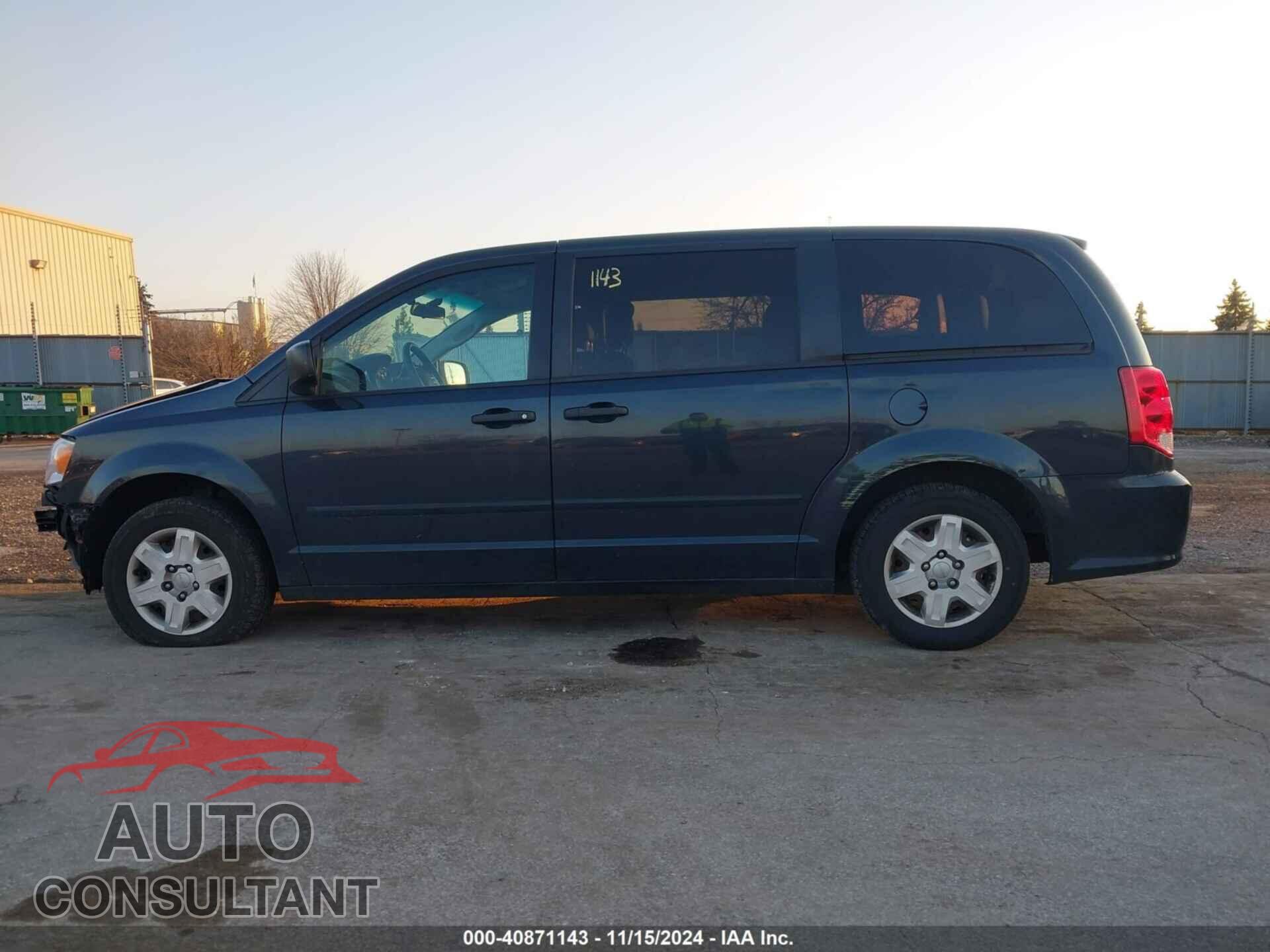 DODGE GRAND CARAVAN 2013 - 2C4RDGBG0DR615593